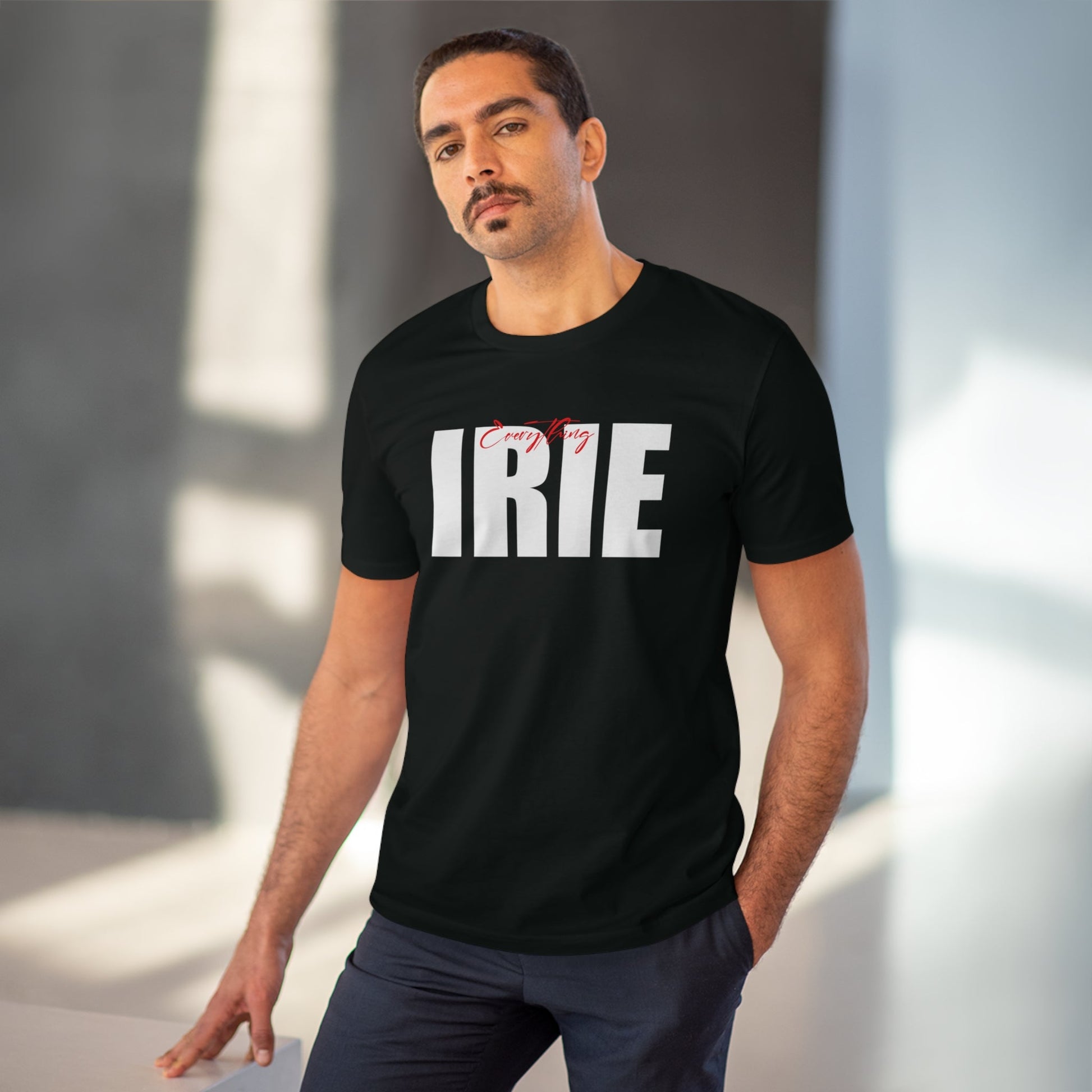 Reggae 'Everything Irie' Organic Cotton T-shirt - Hip Hop Tshirt for men