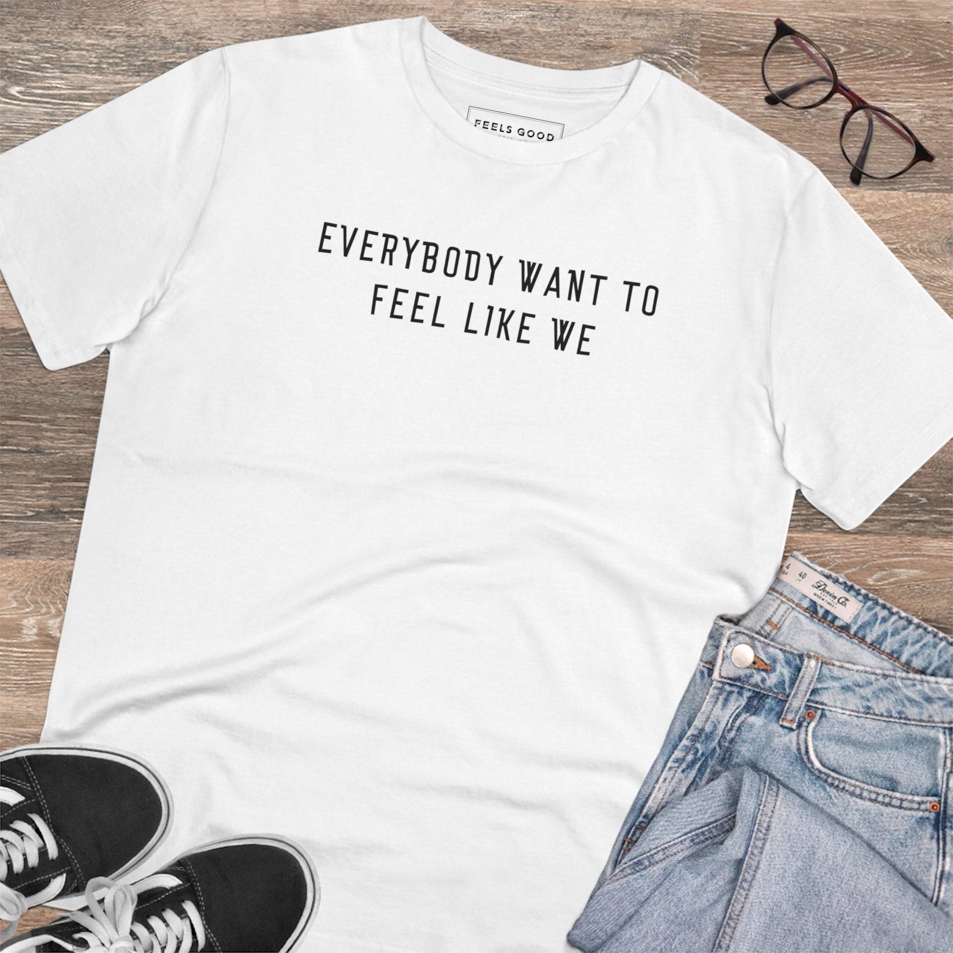 Reggae 'Feel Like We' Organic Cotton T-shirt – a stylish hiphop t shirt for music lovers.