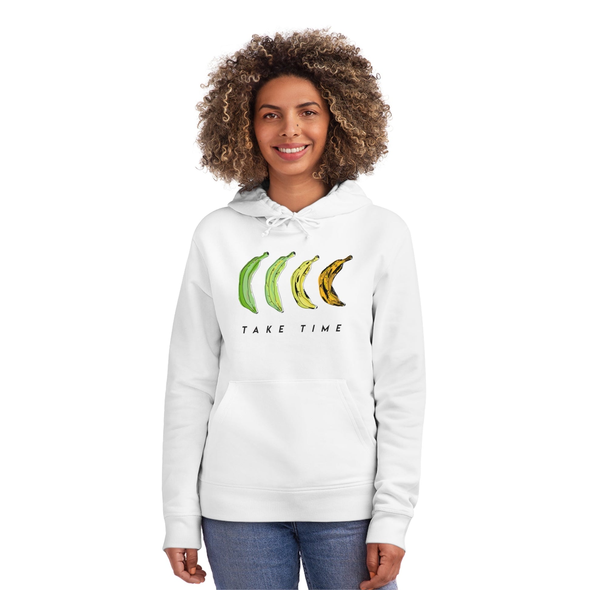 Reggae 'Take Time' Organic Cotton Hoodie – Cool hoodie streetwear for casual style.

