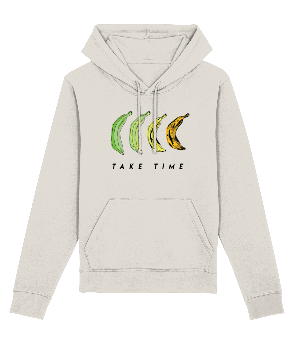 Reggae 'Take Time' Organic Cotton Hoodie – Trendy graphic hoodies with reggae vibe.

