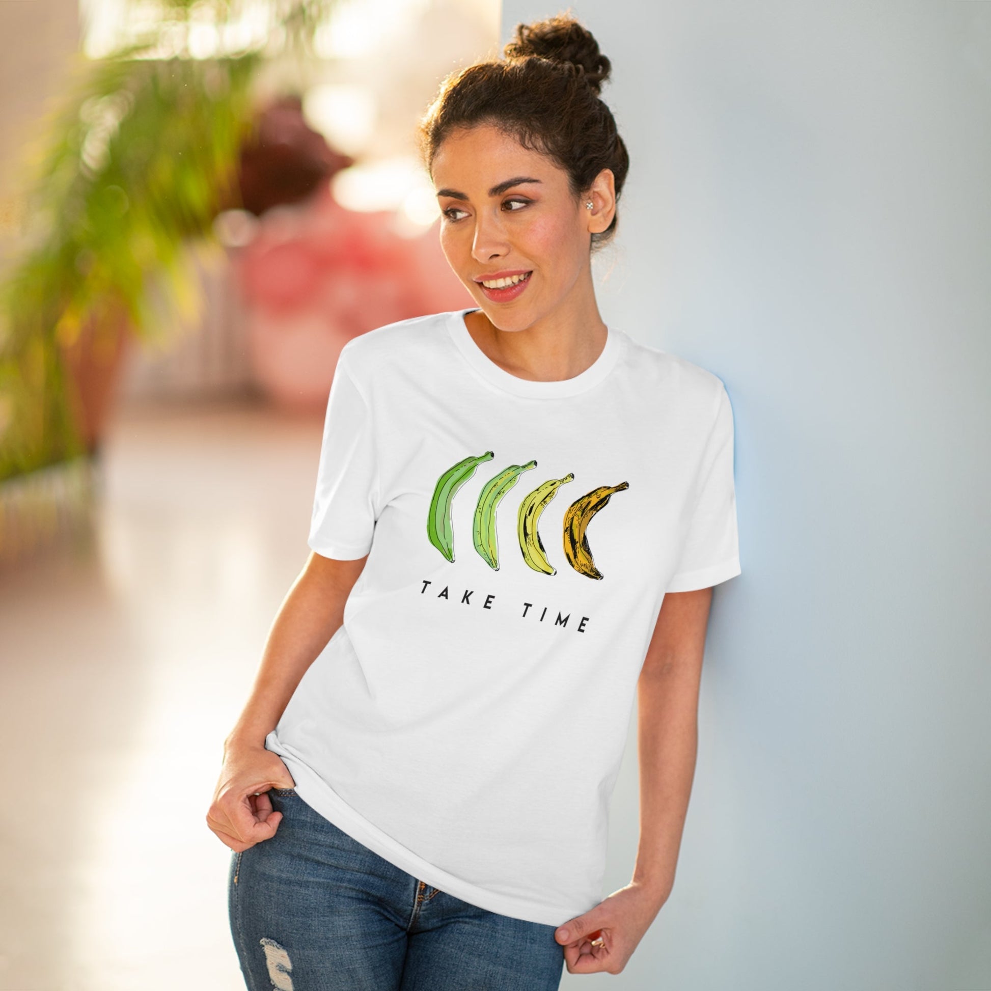 Reggae Take Time Organic Cotton T-Shirt - Stylish t shirts for women