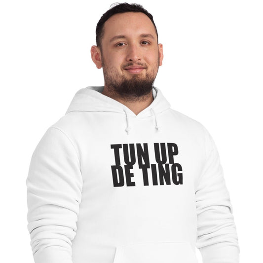 Reggae 'Turn It Up' Organic Cotton Hoodie – cotton hoodie with musical flair

