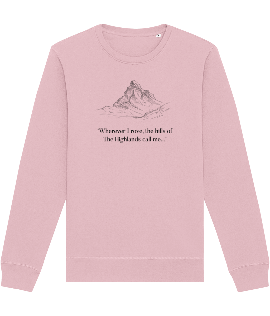 Earthy Scotts menswear vibes – Scotland 'Hills Of The Highlands' Organic Cotton Sweatshirt

