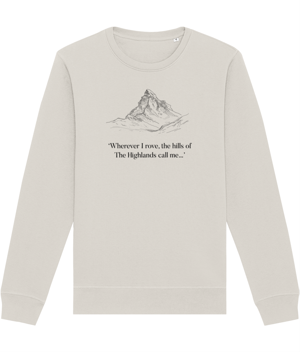 Nature meets sweatshirt Scotland – Scotland 'Hills Of The Highlands' Organic Cotton Sweatshirt

