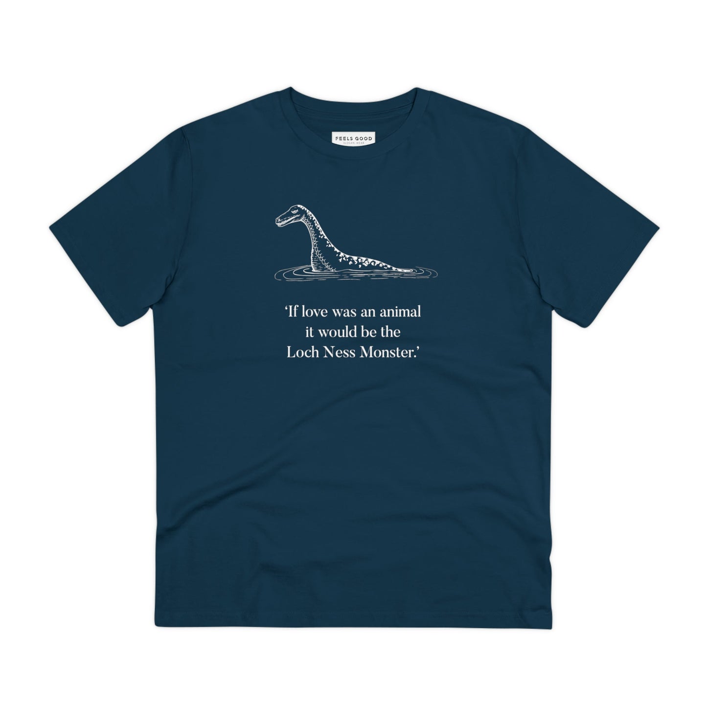 Classic yet fun, the Scotland 'Nessie' organic cotton t-shirt is a top pick for a Scottish dress look.