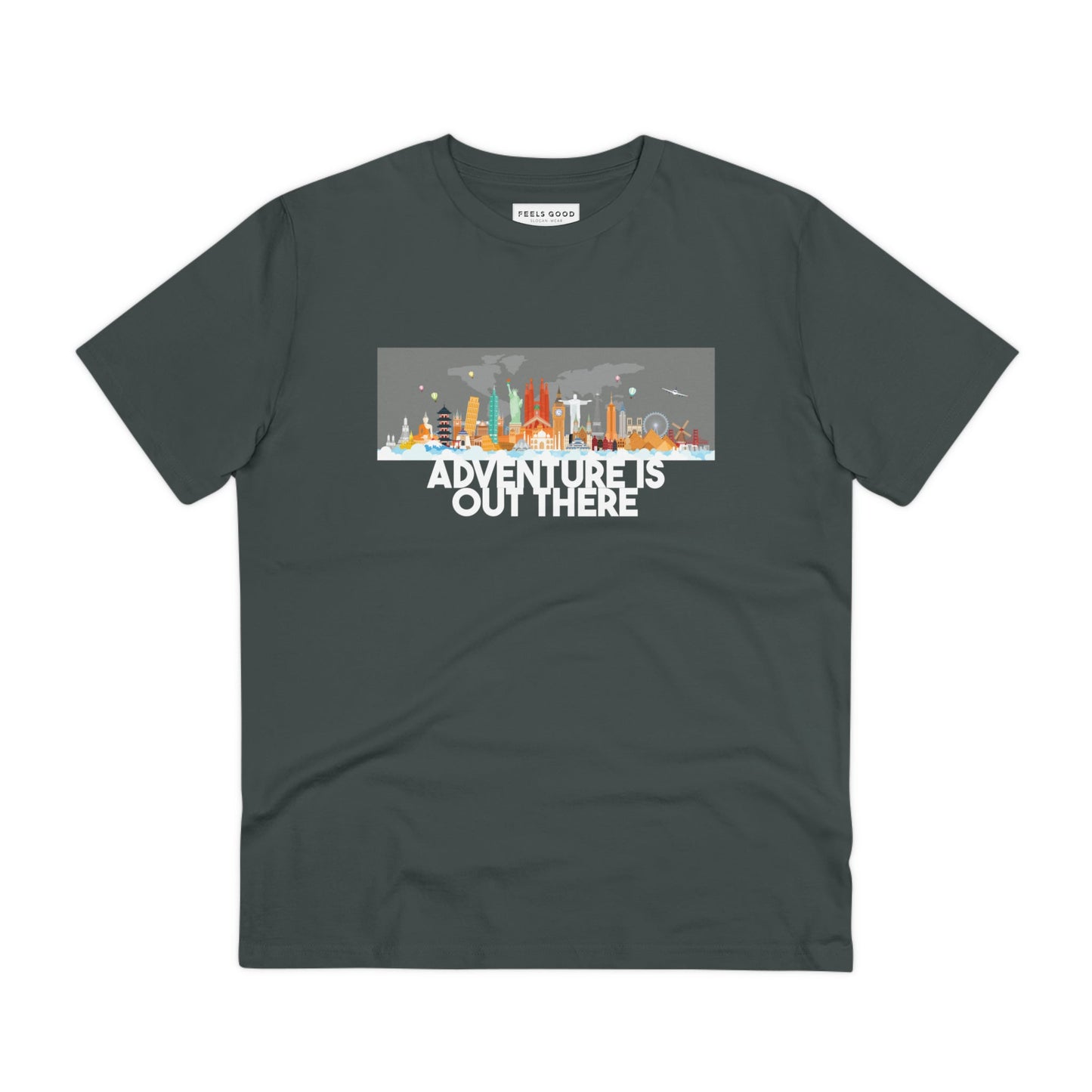 Your perfect adventure t shirt is here—try the Travel 'Adventure Is Out There' organic cotton t-shirt!