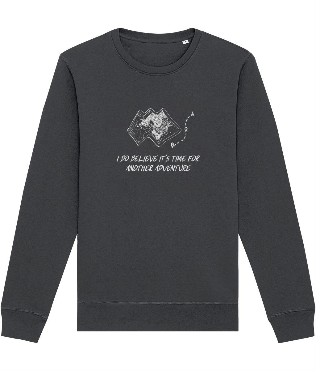 Perfect vacation sweatshirt – Travel 'Another Adventure' Organic Cotton Sweatshirt

