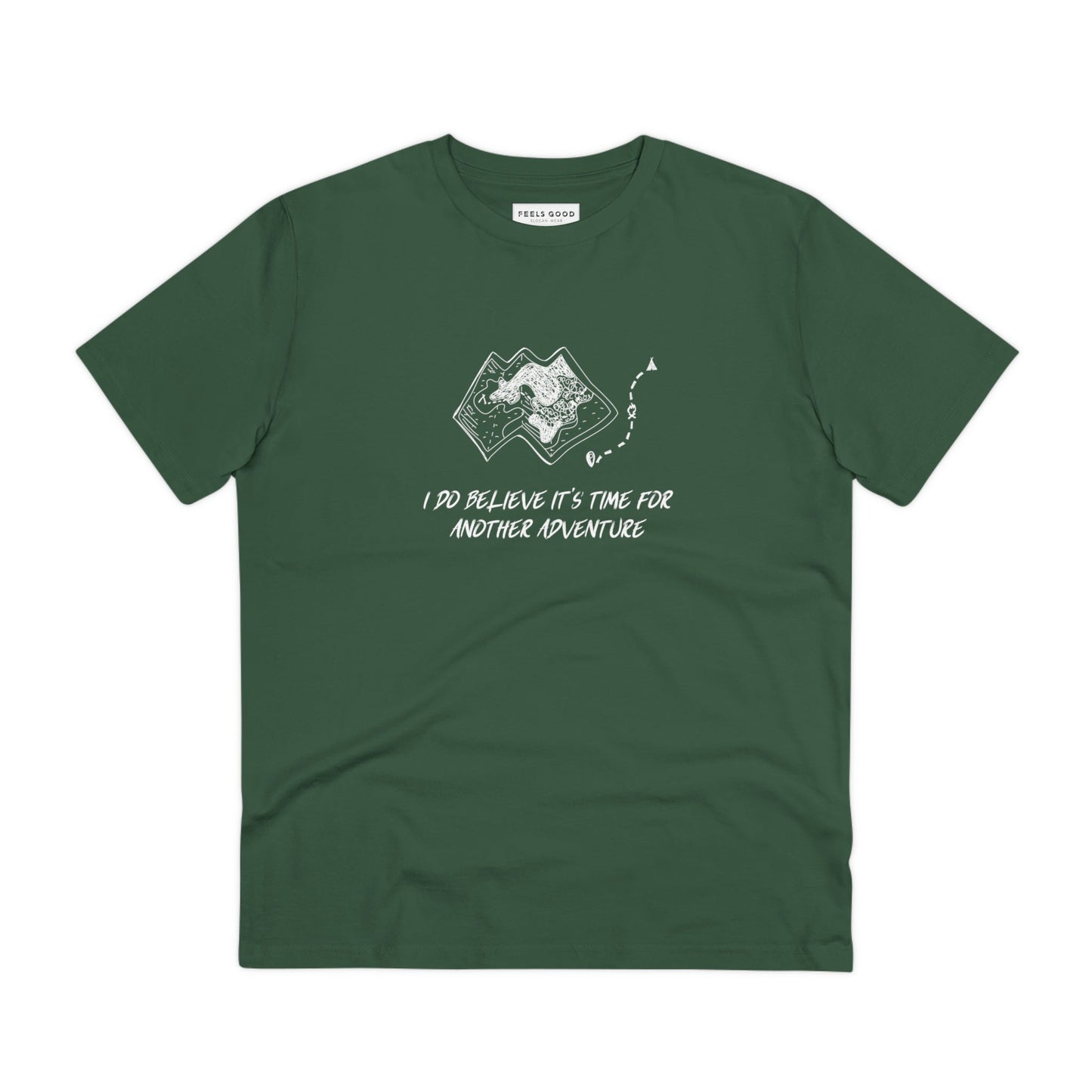 Travel 'Another Adventure' Organic Cotton T-shirt - Earth Tshirt with travel quotes

