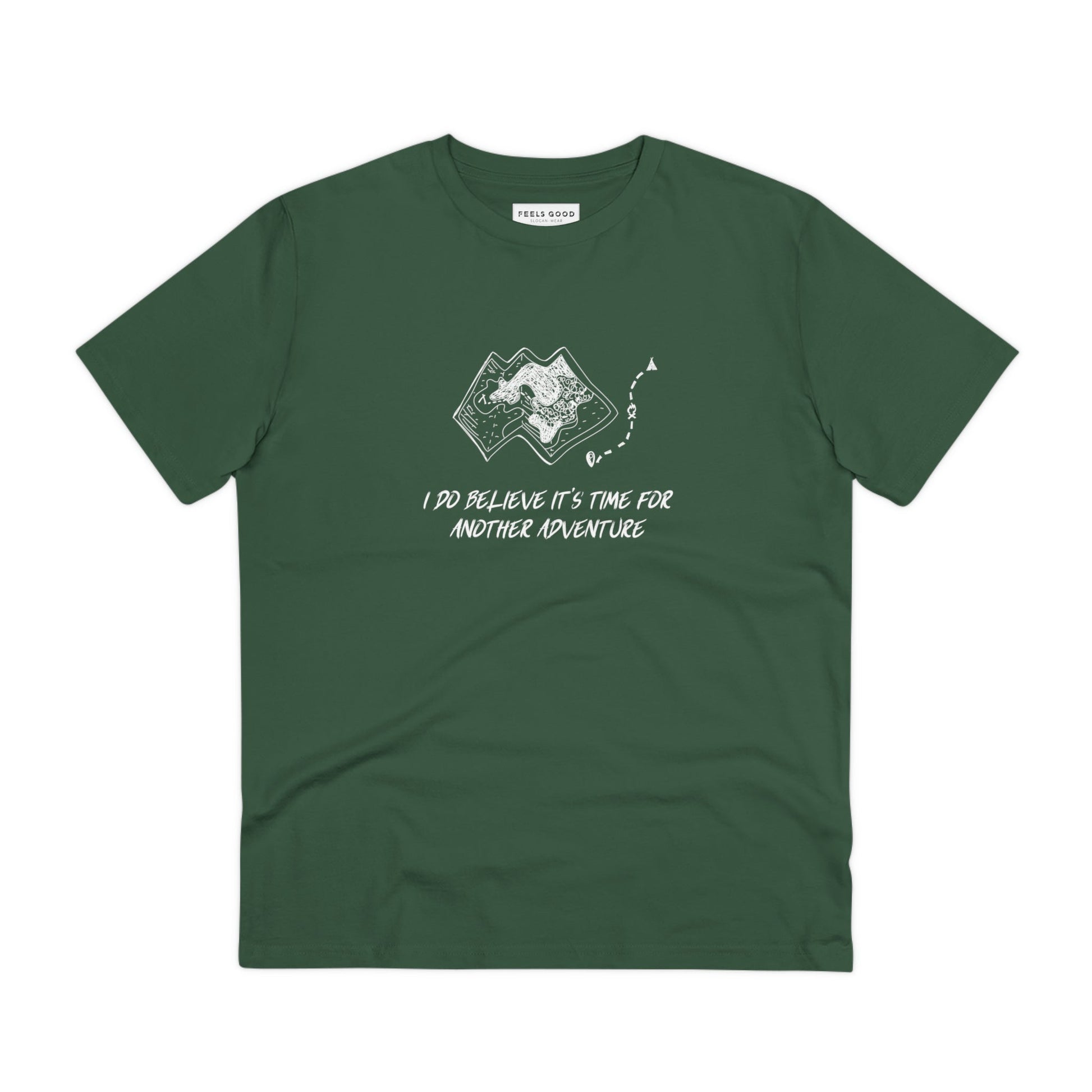Travel 'Another Adventure' Organic Cotton T-shirt - Earth Tshirt with travel quotes


