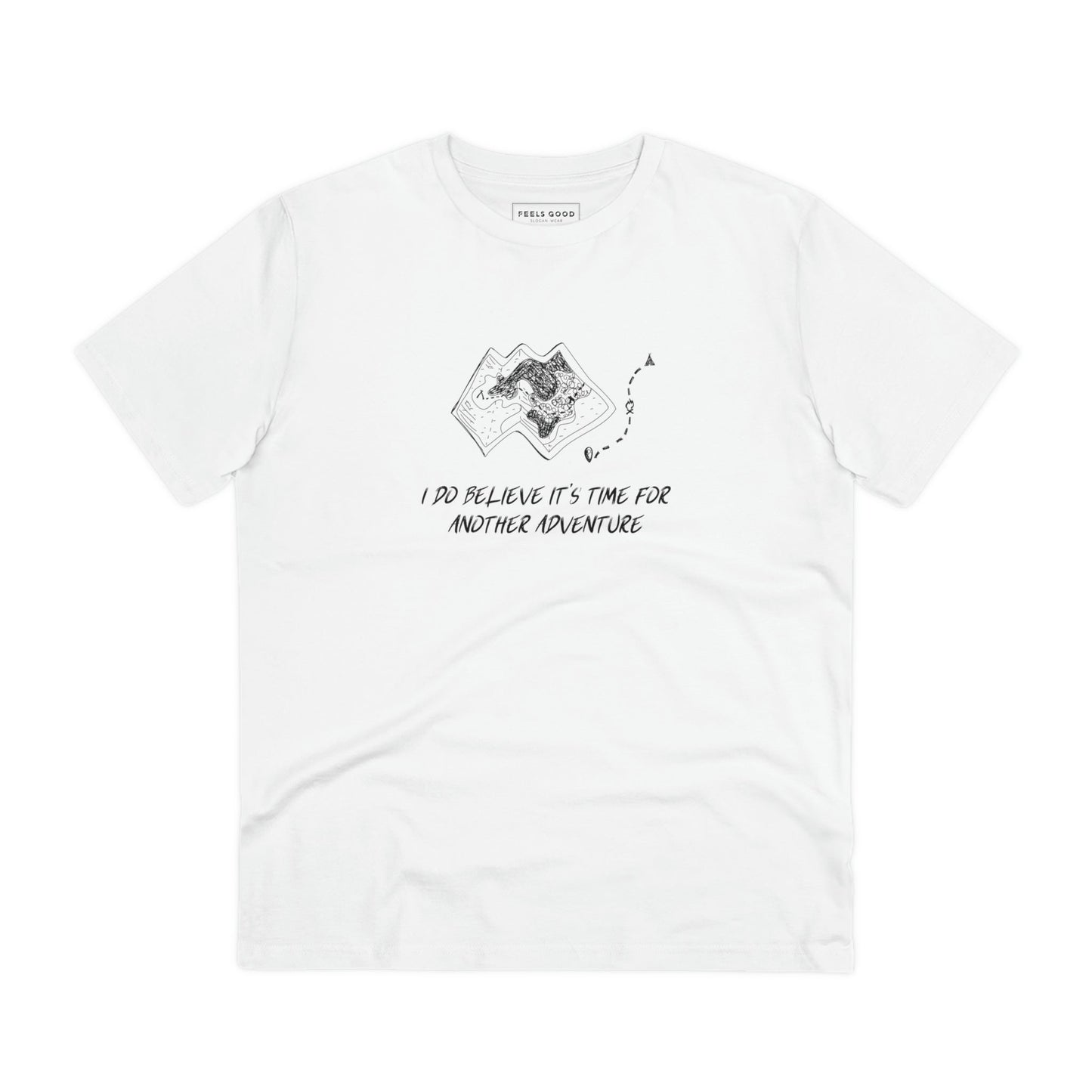 Nature t shirt vibe in Travel 'Another Adventure' Organic Cotton T-shirt - Earth Tshirt

