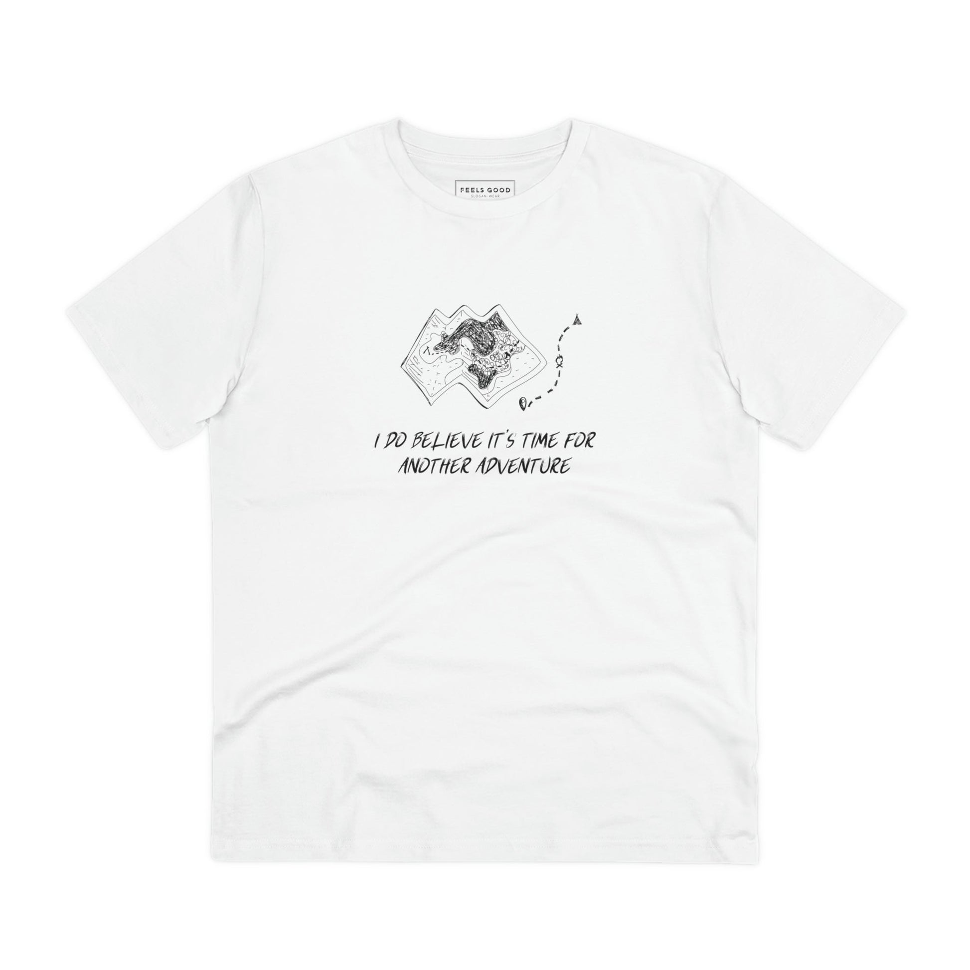 Nature t shirt vibe in Travel 'Another Adventure' Organic Cotton T-shirt - Earth Tshirt

