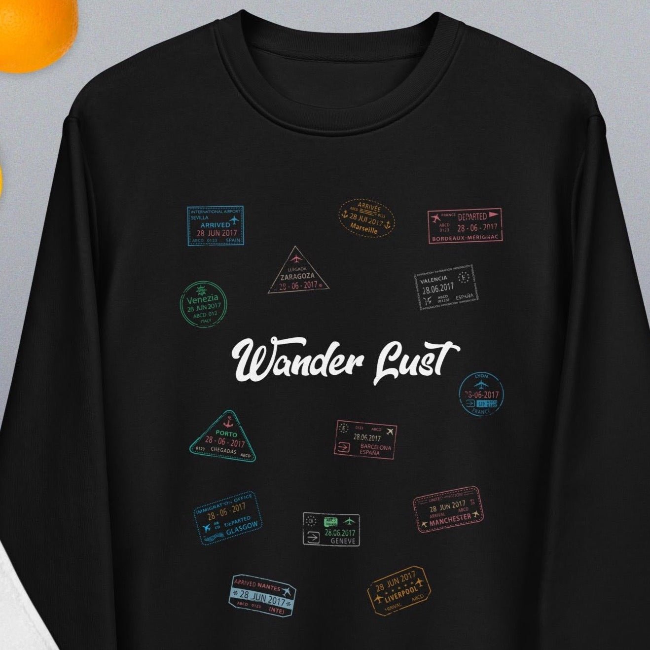 Adventure time sweatshirt for your next trip, Wander Lust design

