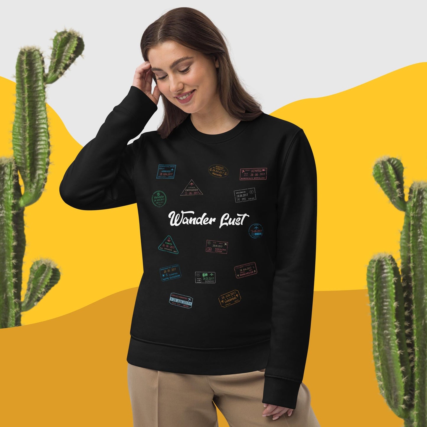 Travel 'Wander Lust' sweatshirt perfect for nature enthusiasts

