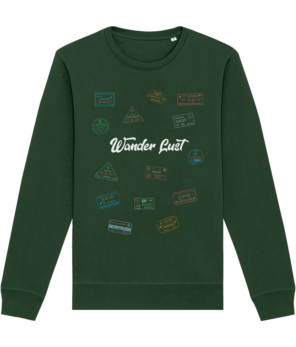 Vacation sweatshirt with adventure and travel quote design

