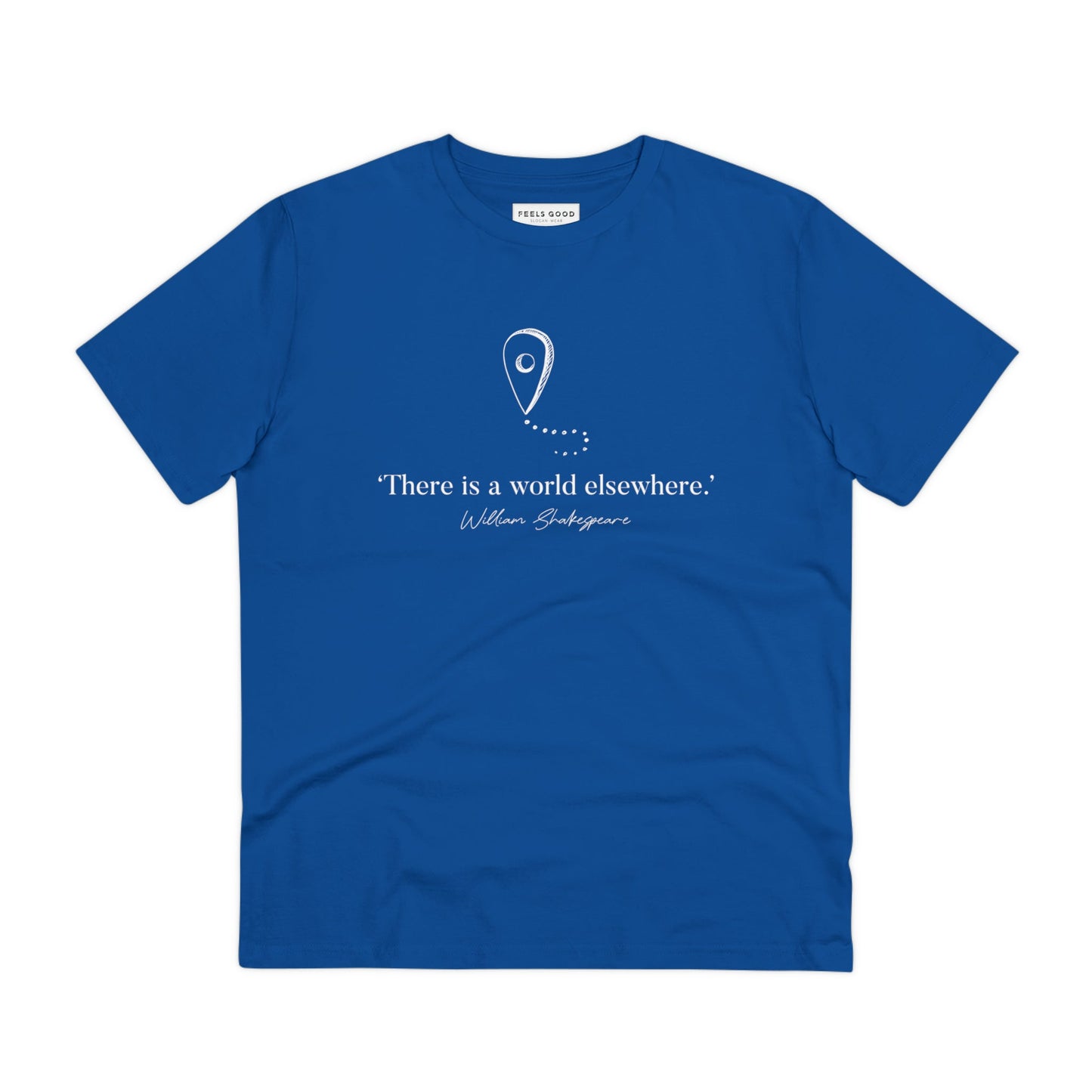 A t shirt nature lovers will adore, the Travel 'World Elsewhere' Shakespeare organic cotton t-shirt, great for hikes.
