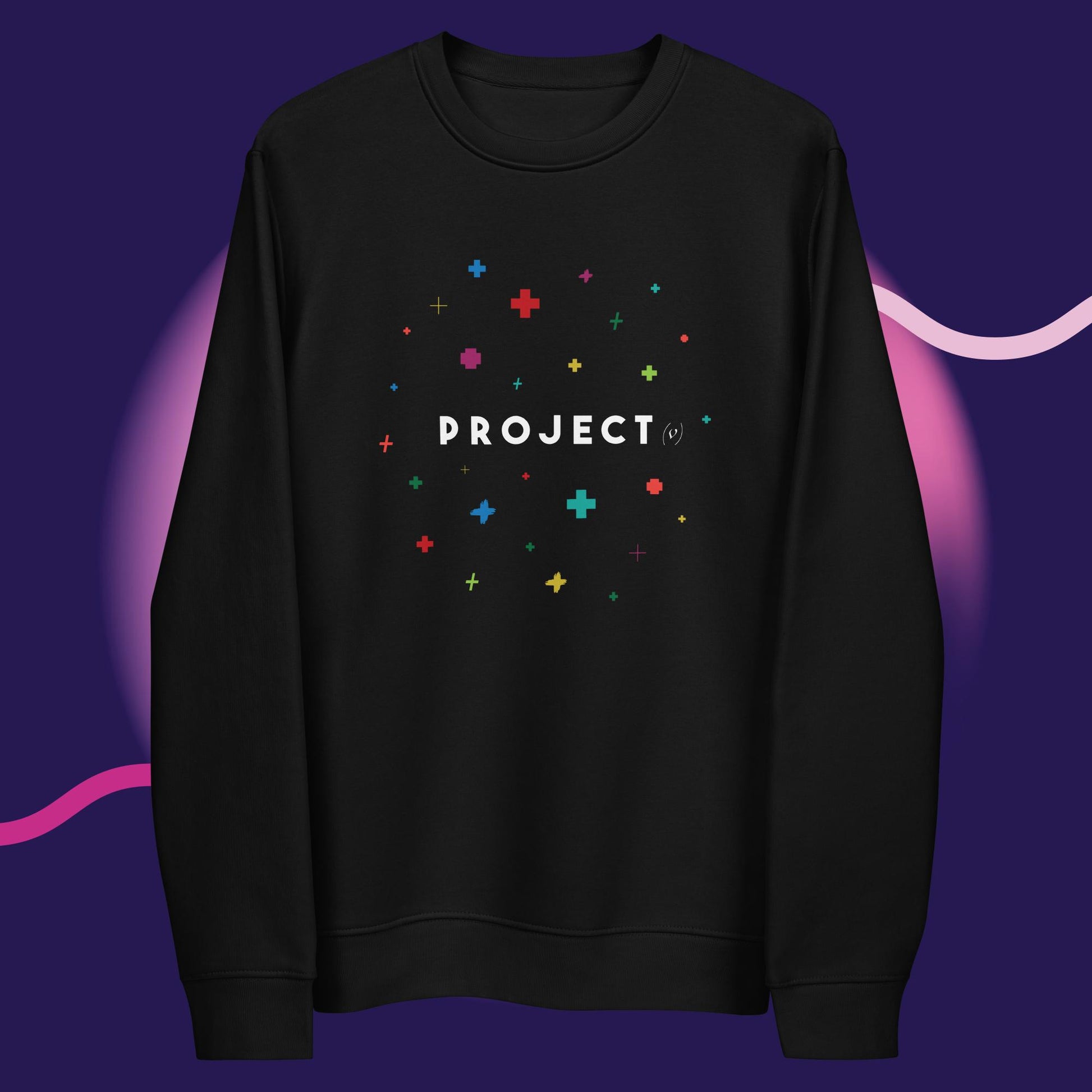 Feel good and look great in the Contemporary 'Project Positivity' Organic Cotton Sweatshirt

