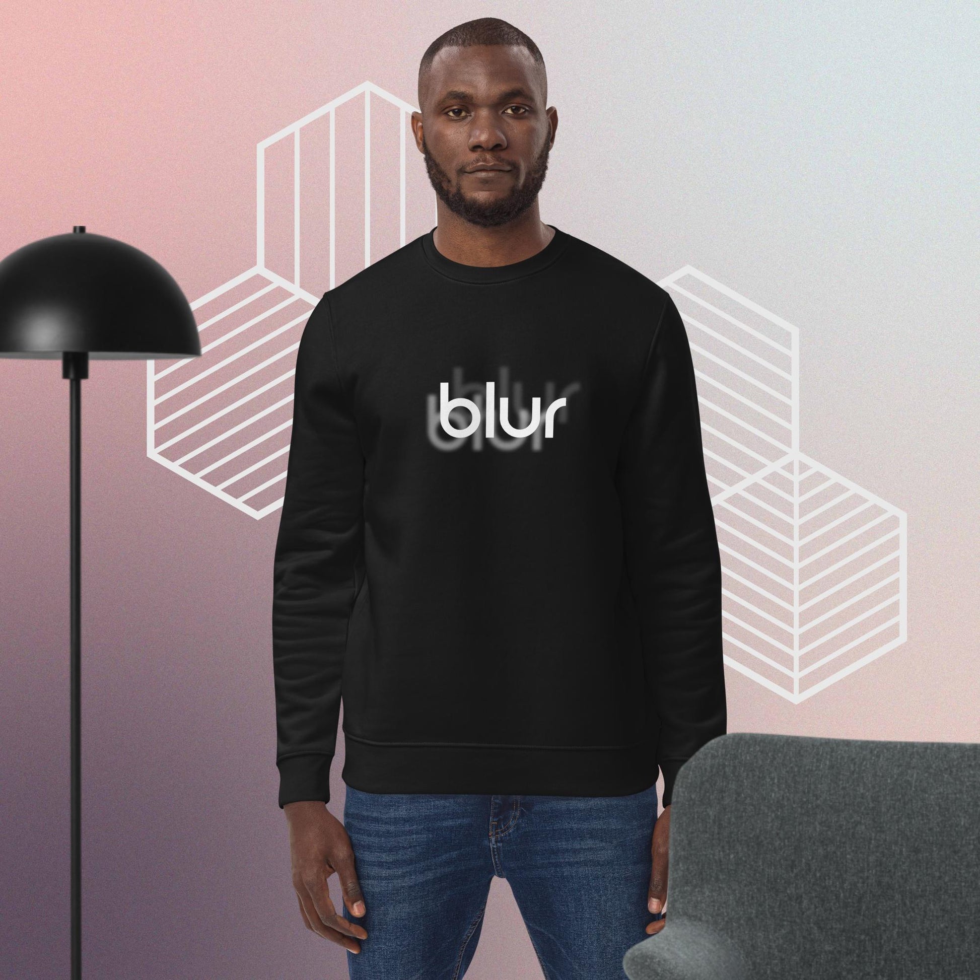 Contemporary 'Blur' Organic Cotton Sweatshirt – designed for thoughtful, casual days

