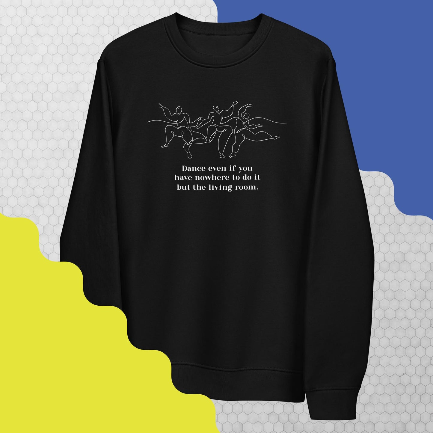 Soft and chic—Contemporary 'Dance Always' Organic Cotton Sweatshirt for everyday joy

