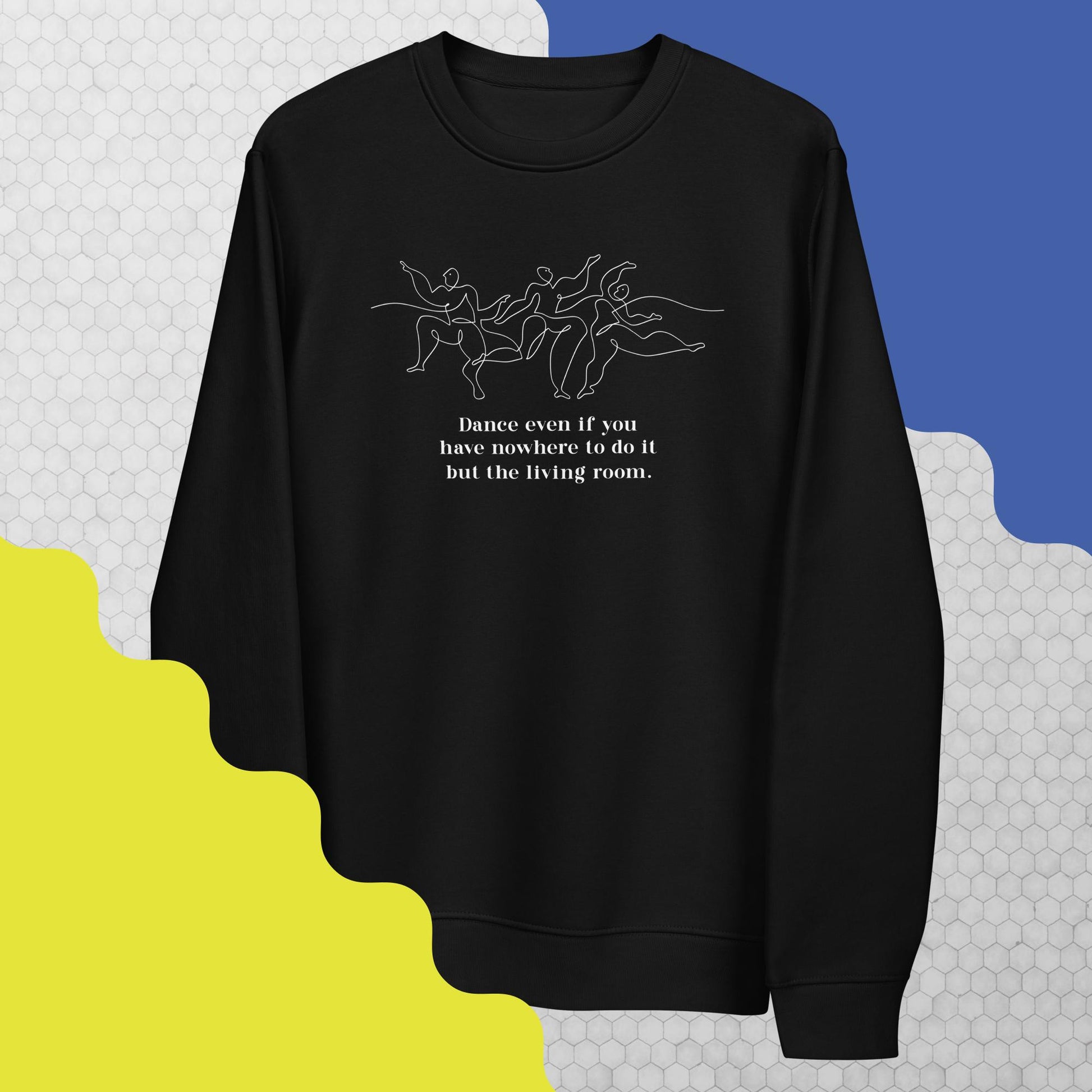 Soft and chic—Contemporary 'Dance Always' Organic Cotton Sweatshirt for everyday joy

