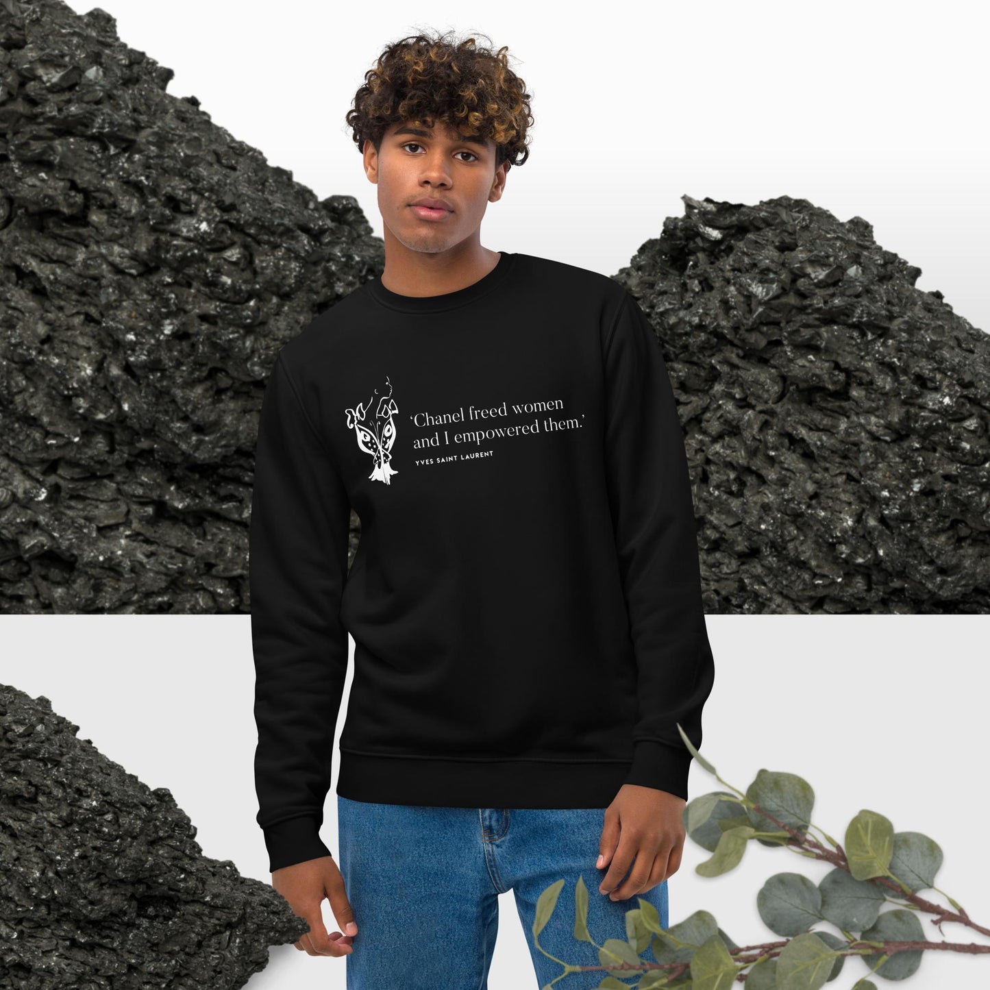 Fashion 'Empowered' Saint Laurent Organic Cotton Sweatshirt