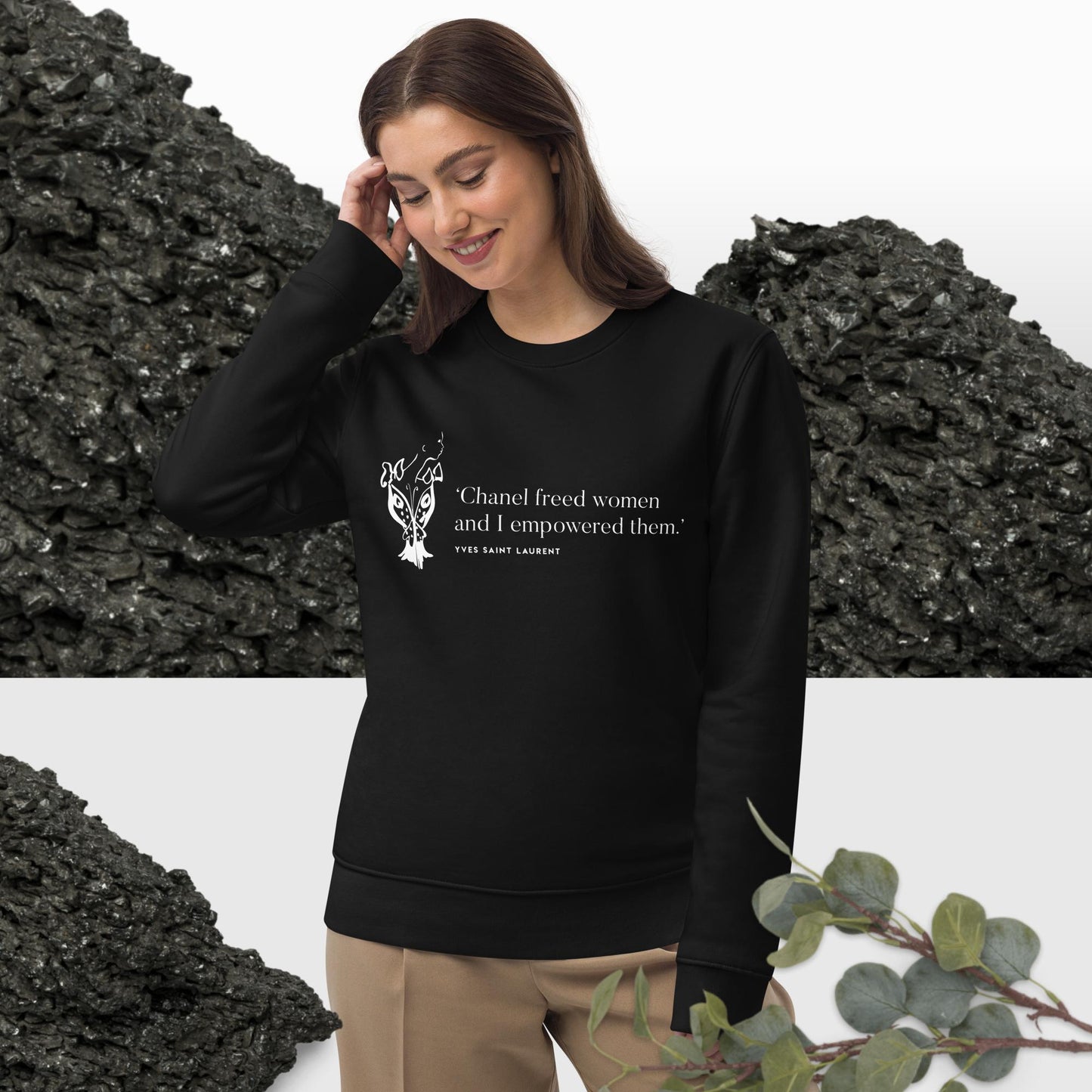 Fashion 'Empowered' Saint Laurent Organic Cotton Sweatshirt