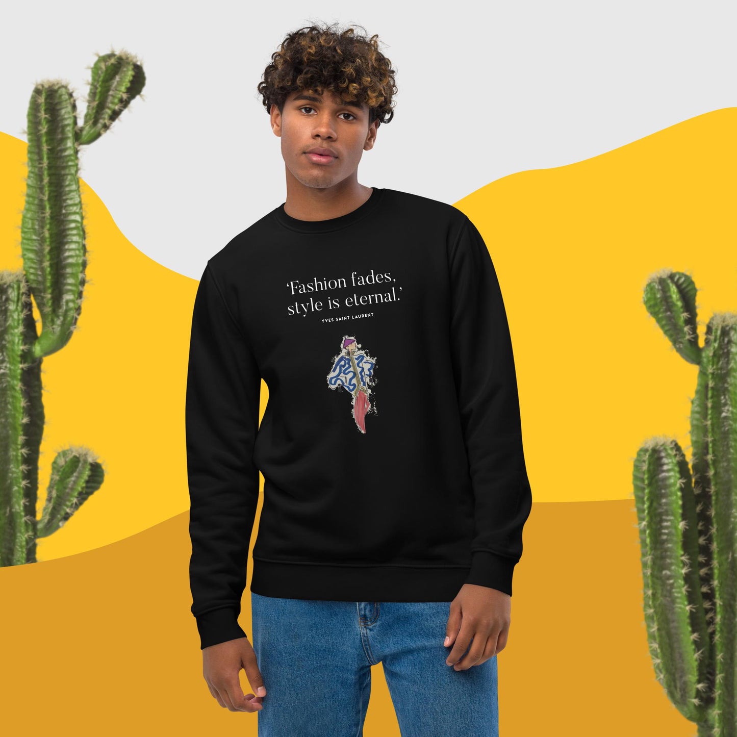 Fashion 'Eternal Style' Saint Laurent Organic Cotton Sweatshirt
