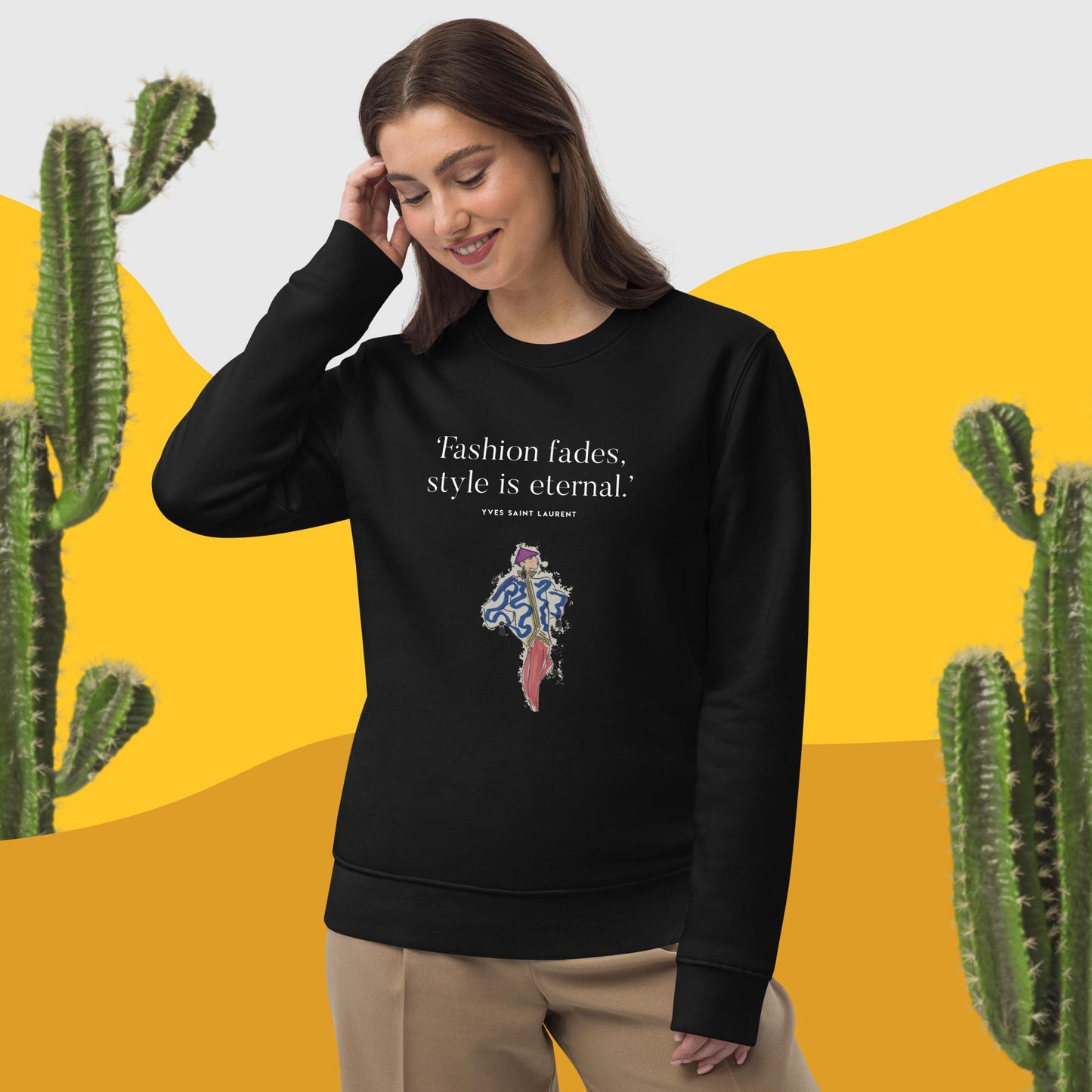 Fashion 'Eternal Style' Saint Laurent Organic Cotton Sweatshirt