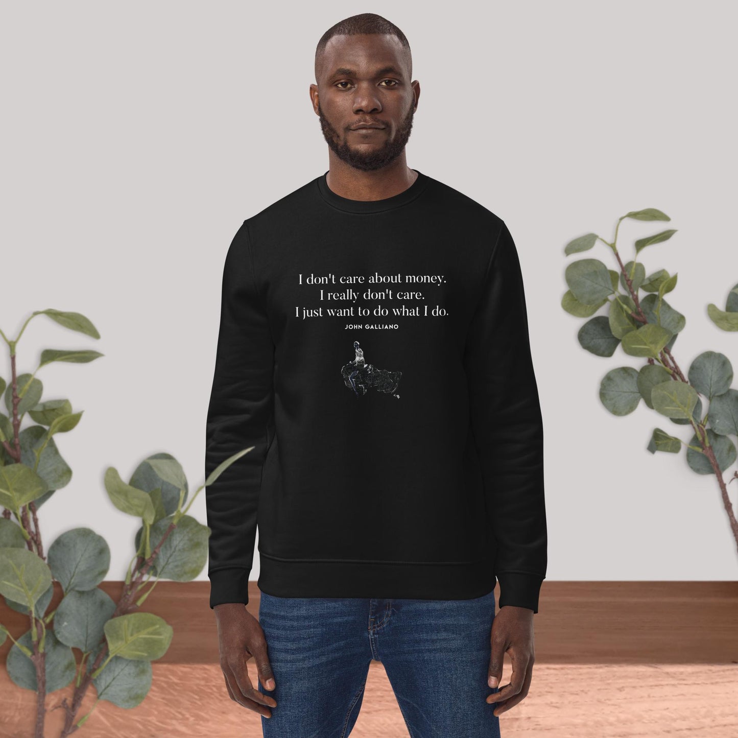 Fashion 'Tunnel Vision' Galliano Organic Cotton Sweatshirt