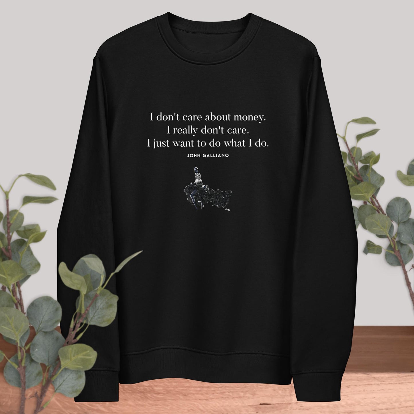 Fashion 'Tunnel Vision' Galliano Organic Cotton Sweatshirt