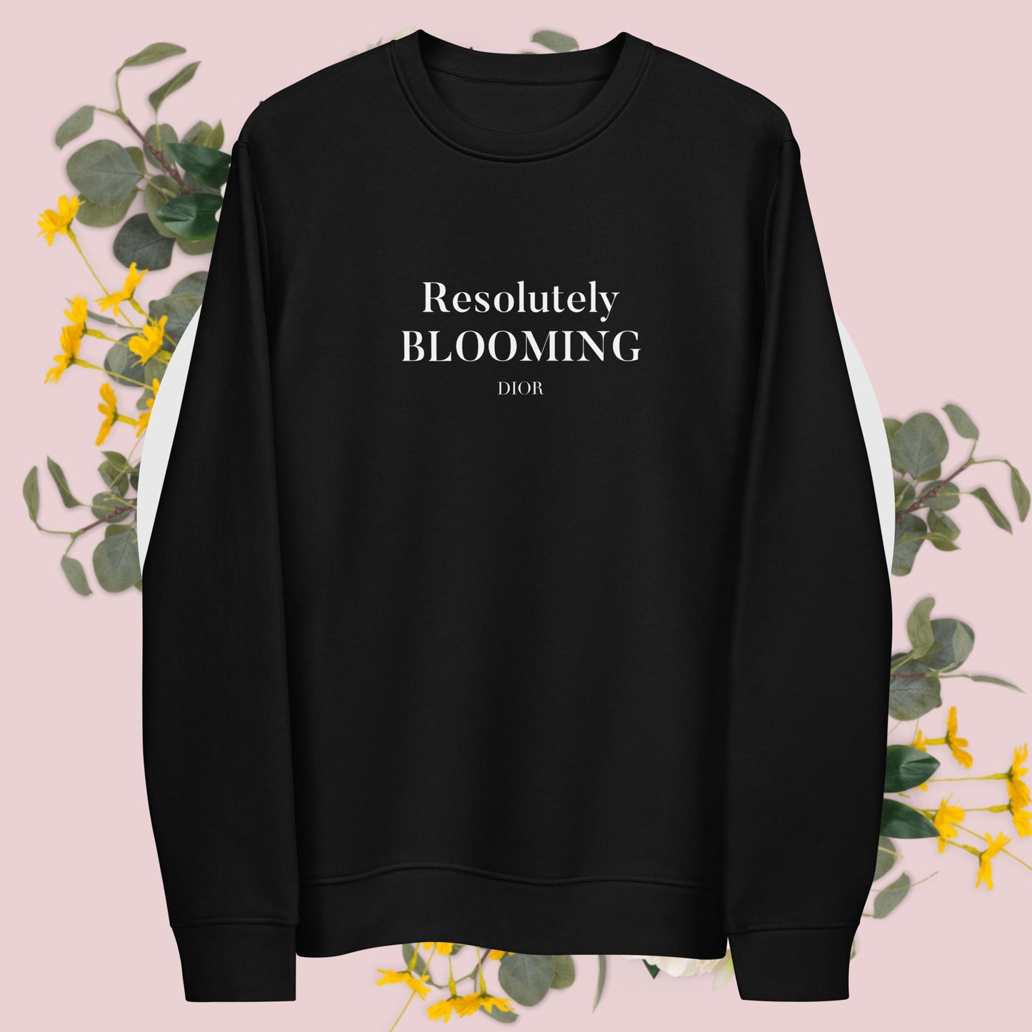 Quotes 'Resolutely Blooming' Dior Organic Cotton Sweatshirt