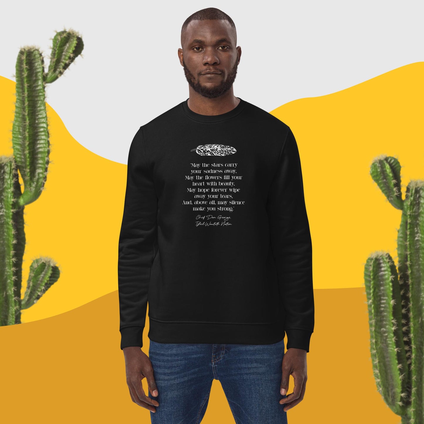 Urban 'Native American Prayer' Organic Cotton Sweatshirt