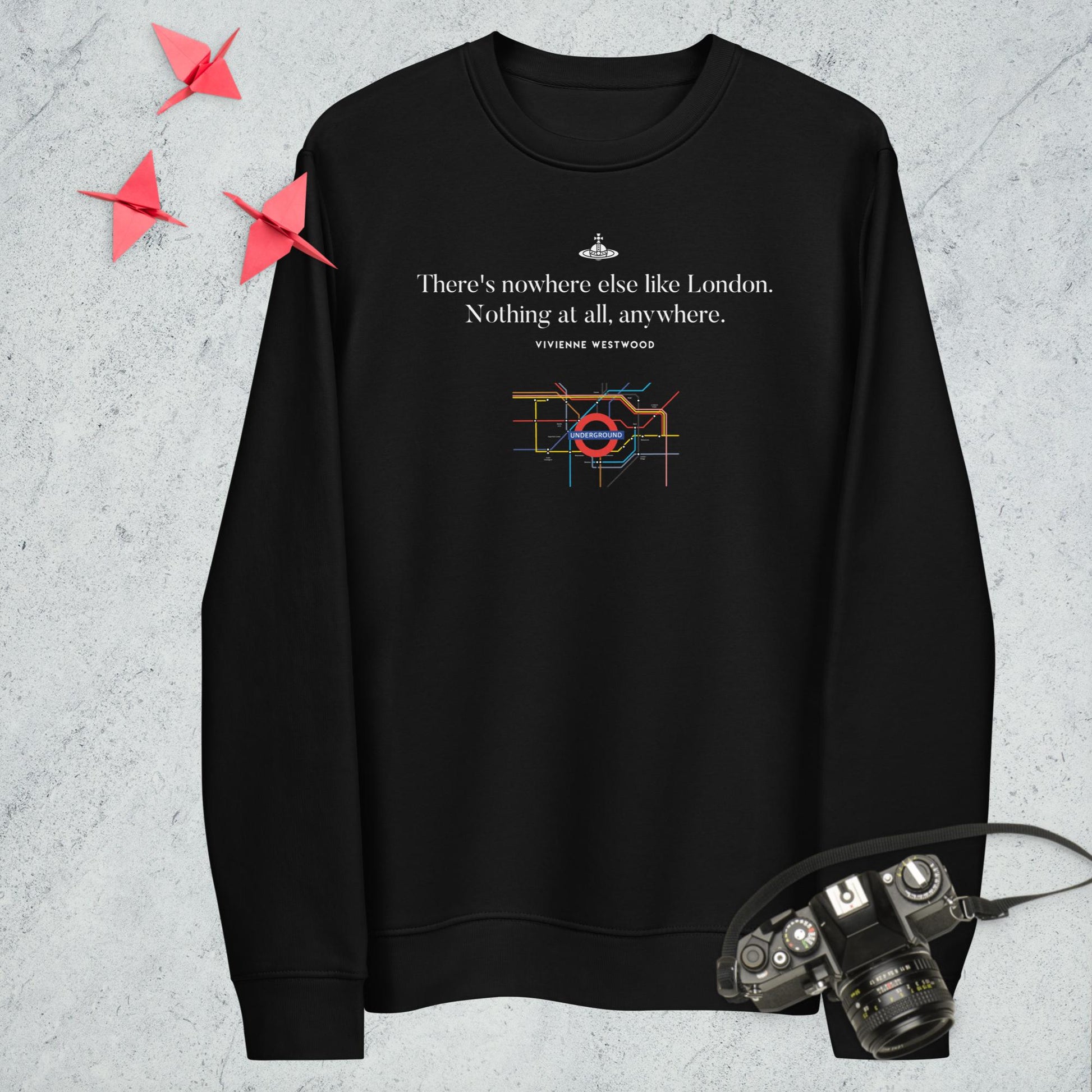 Fashion 'London' Vivienne Organic Cotton Sweatshirt from the graphic sweatshirts range

