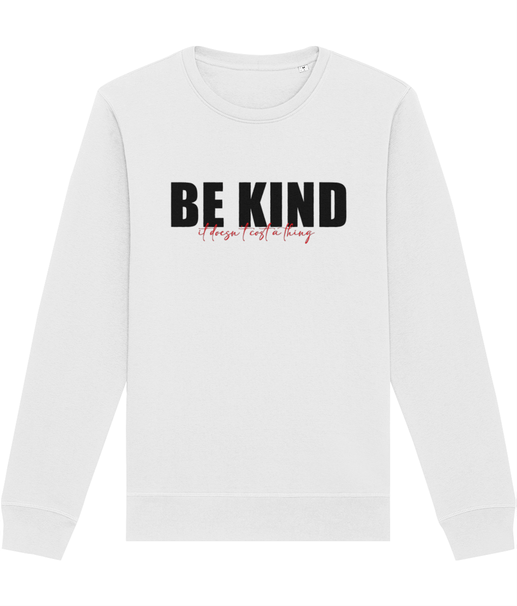 Urban 'Be Kind, It's Free' Organic Cotton Sweatshirt - Eco Sweatshirt