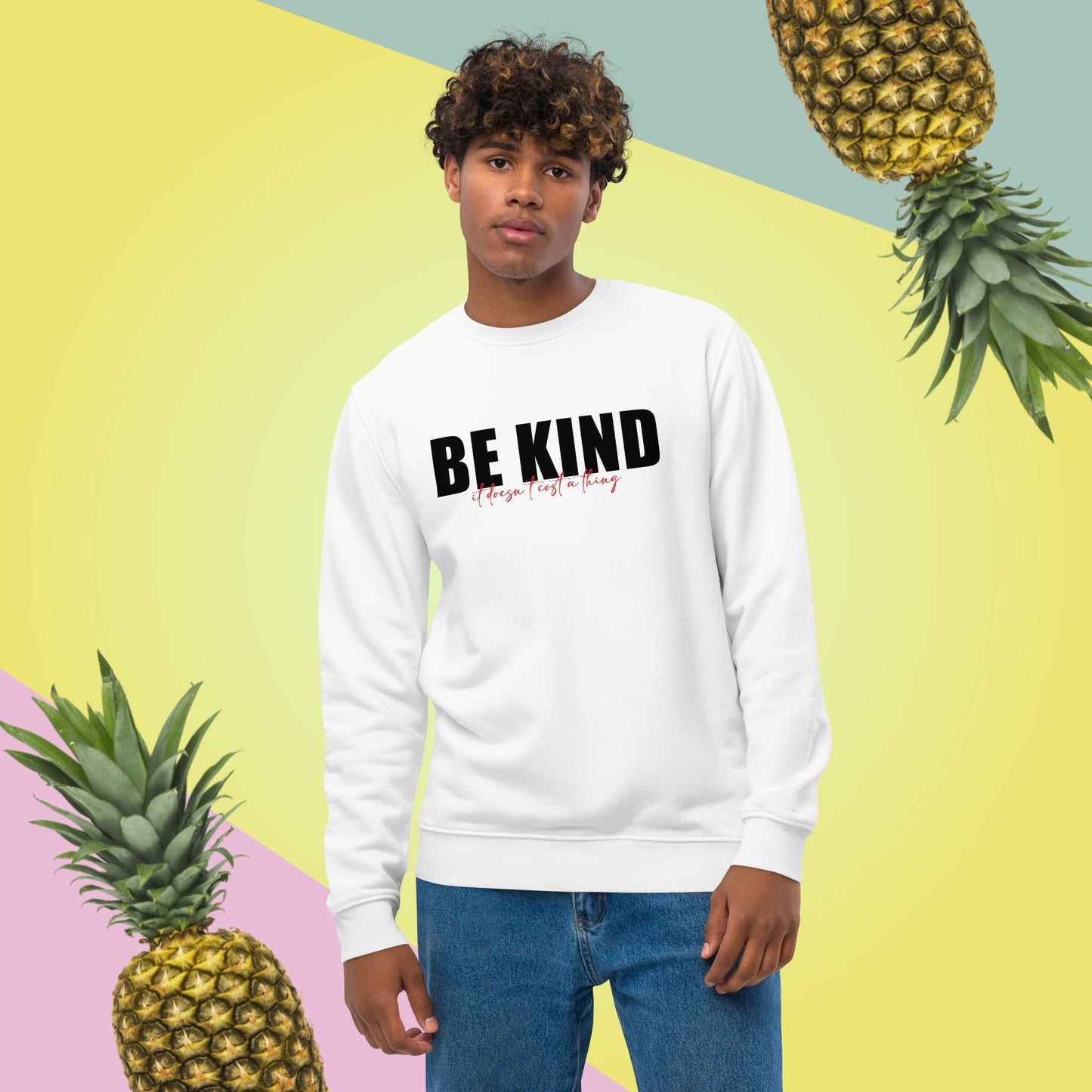 Urban 'Be Kind, It's Free' Organic Cotton Sweatshirt - Eco Sweatshirt