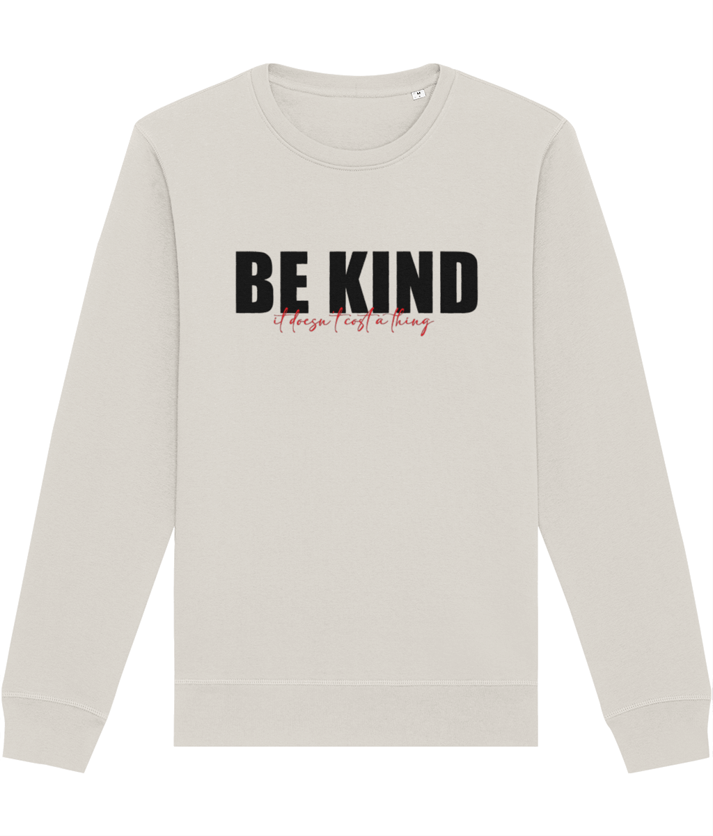 Urban 'Be Kind, It's Free' Organic Cotton Sweatshirt - Eco Sweatshirt