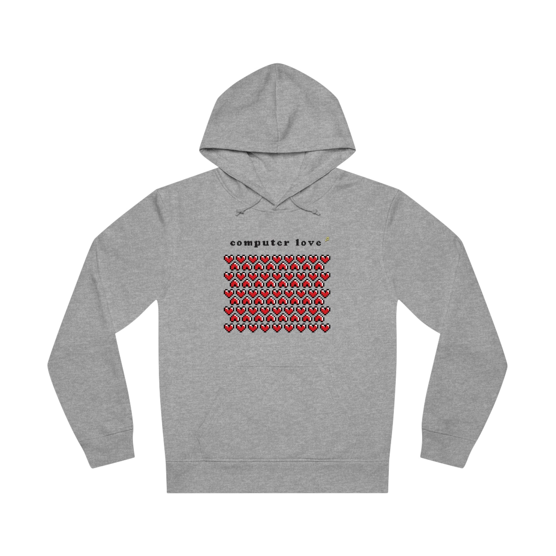 Urban 'Computer Love' Organic Cotton Hoodie – hoodies rock with digital attitude

