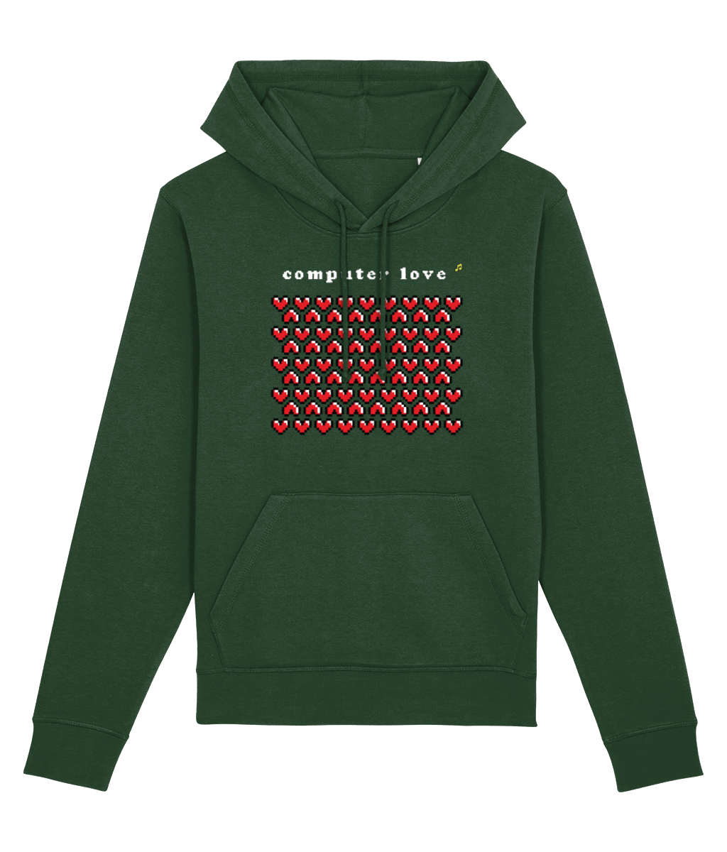 Urban 'Computer Love' Organic Cotton Hoodie – street wear hoodie with retro vibes