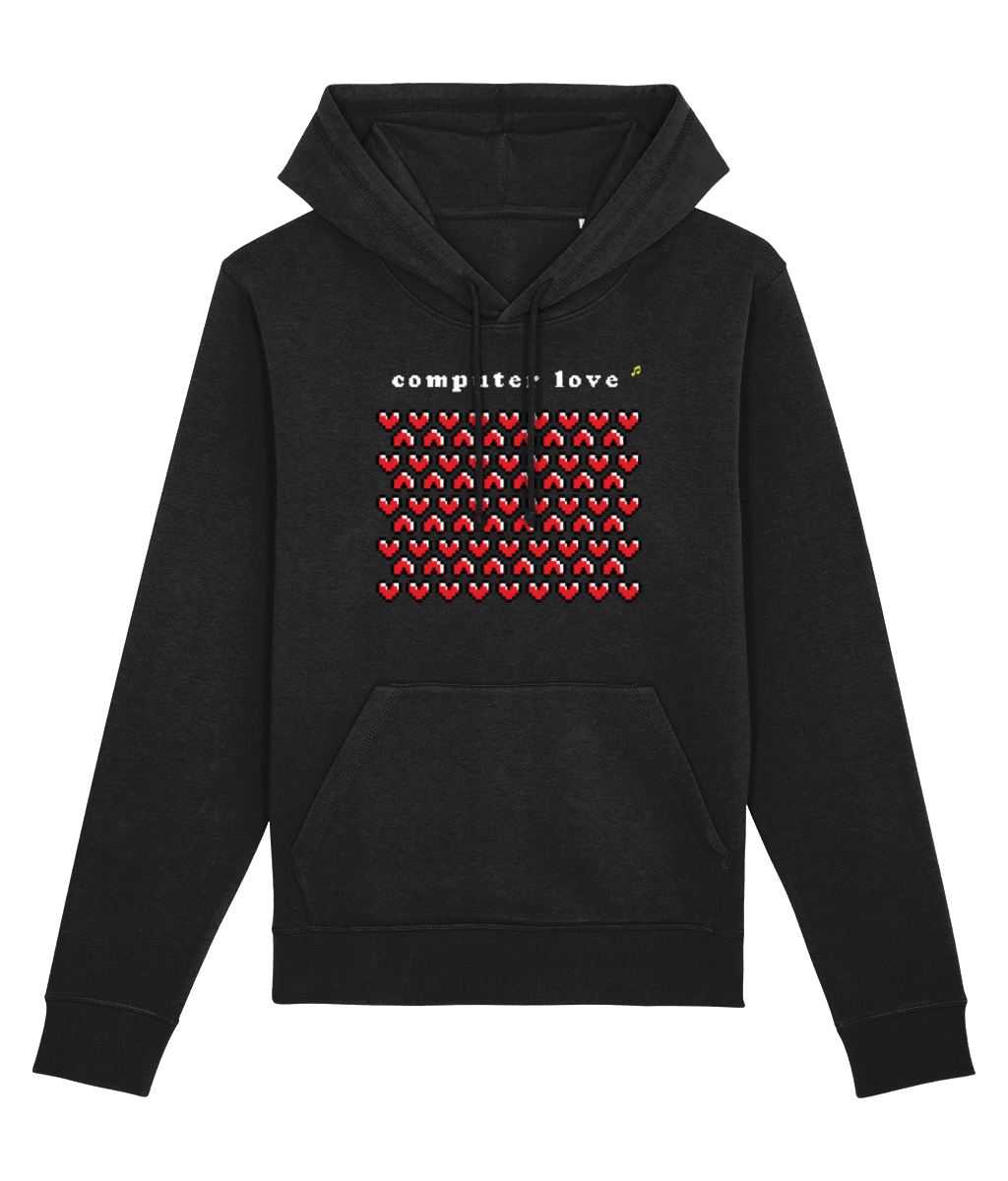 Urban 'Computer Love' Organic Cotton Hoodie – hoodie streetwear for music lovers


