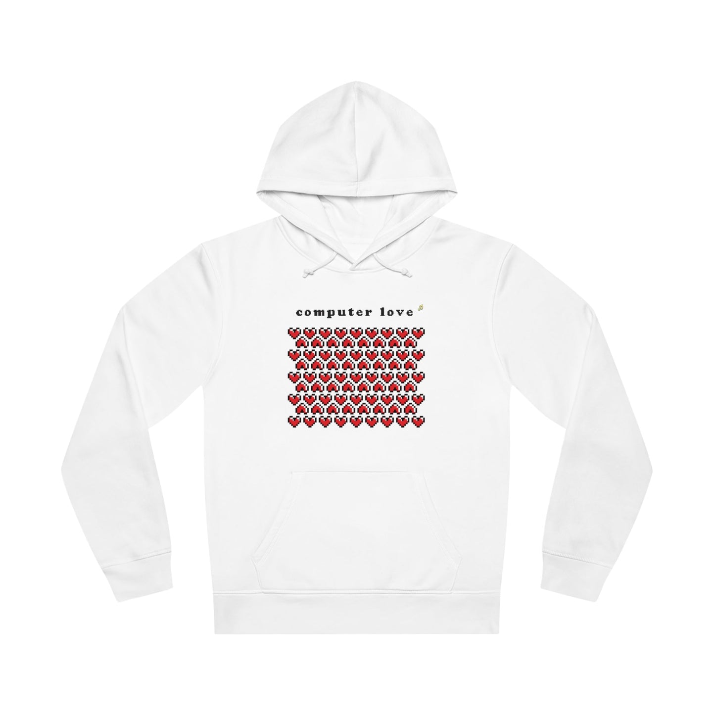 Urban 'Computer Love' Organic Cotton Hoodie – band hoodies for men with unique flair

