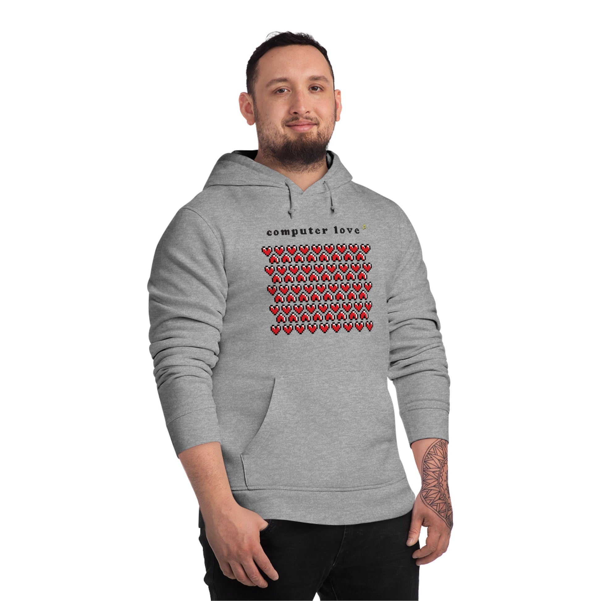Urban 'Computer Love' Organic Cotton Hoodie – bob marley hoodie fans love this twist

