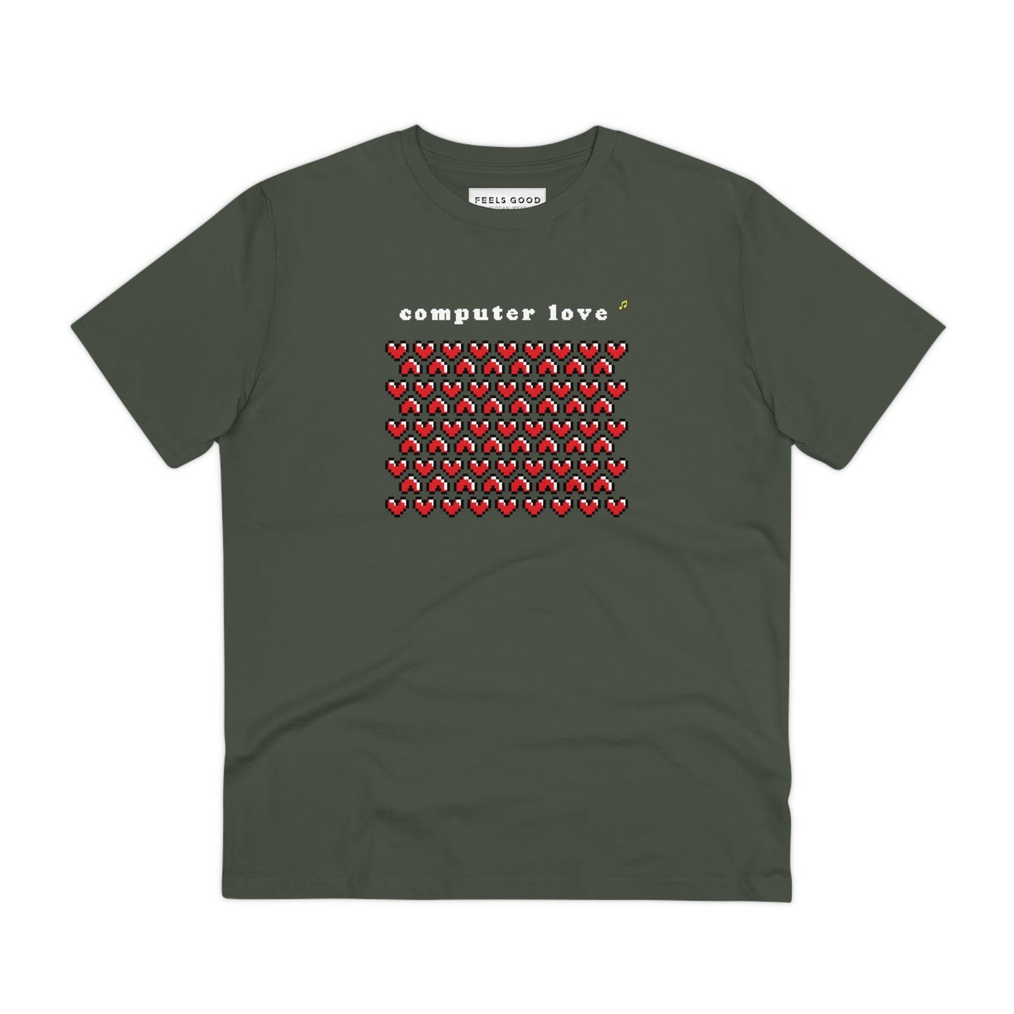 Hip hop t-shirt with the Urban 'Computer Love' design, ideal for modern music lovers.