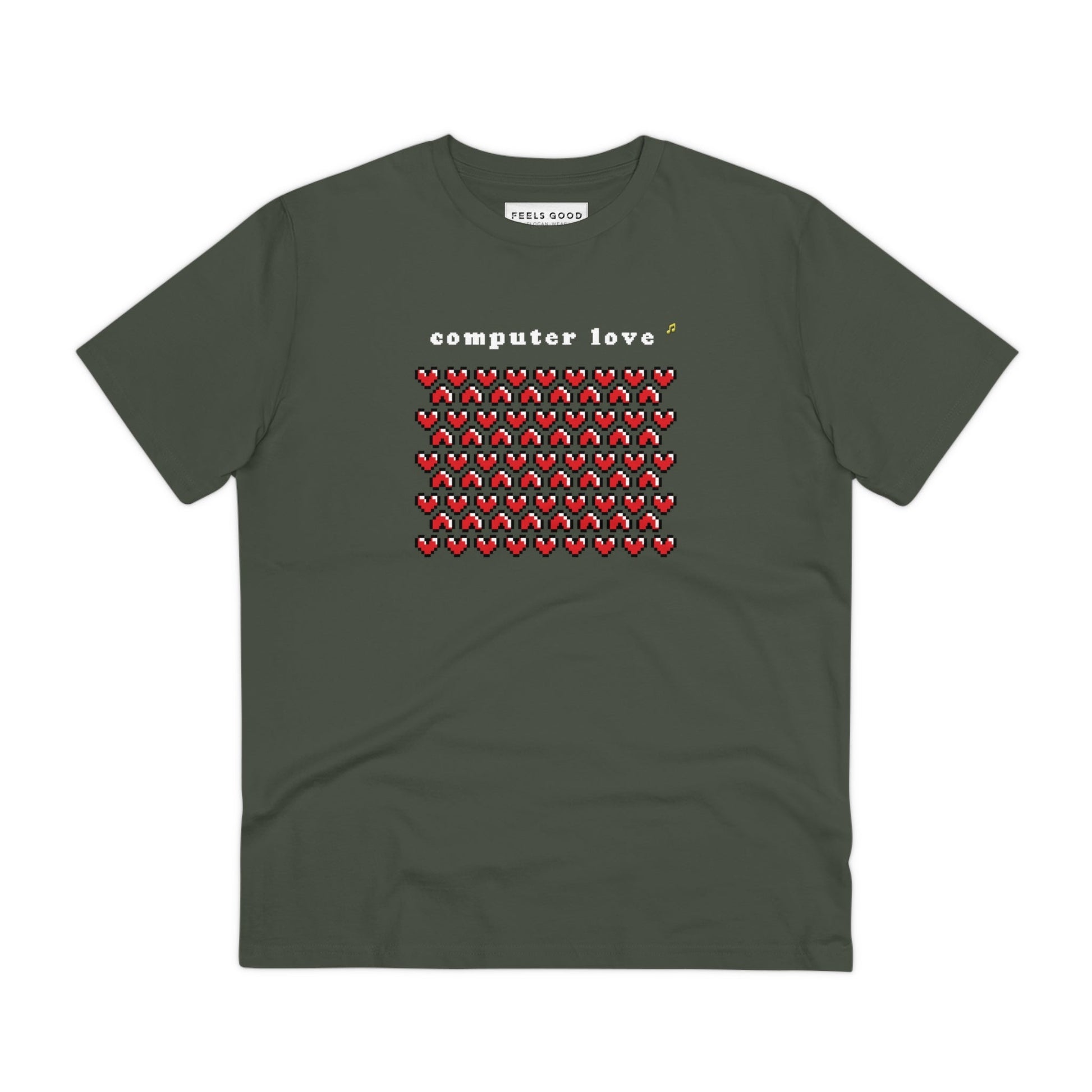 Hip hop t-shirt with the Urban 'Computer Love' design, ideal for modern music lovers.
