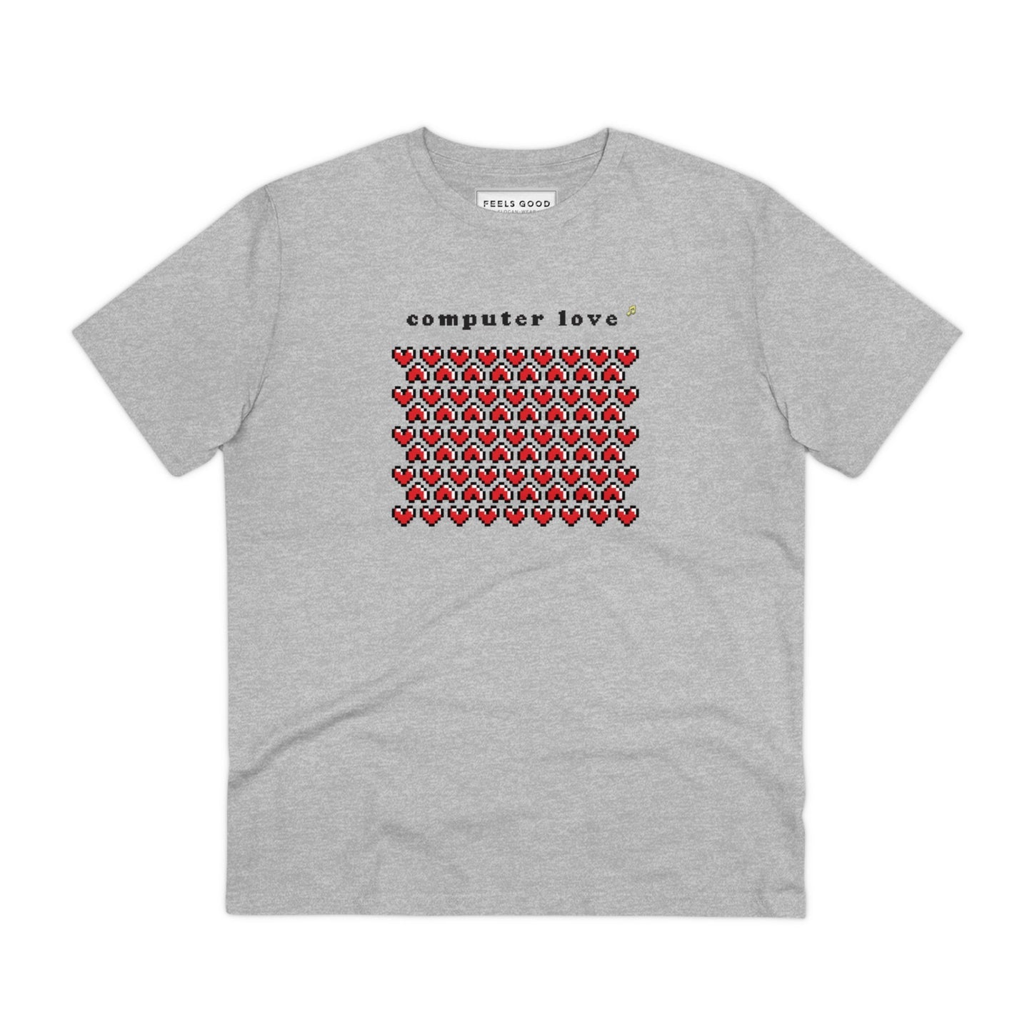 Urban 'Computer Love' t-shirt, combining music t-shirt style with hip hop streetwear energy.

