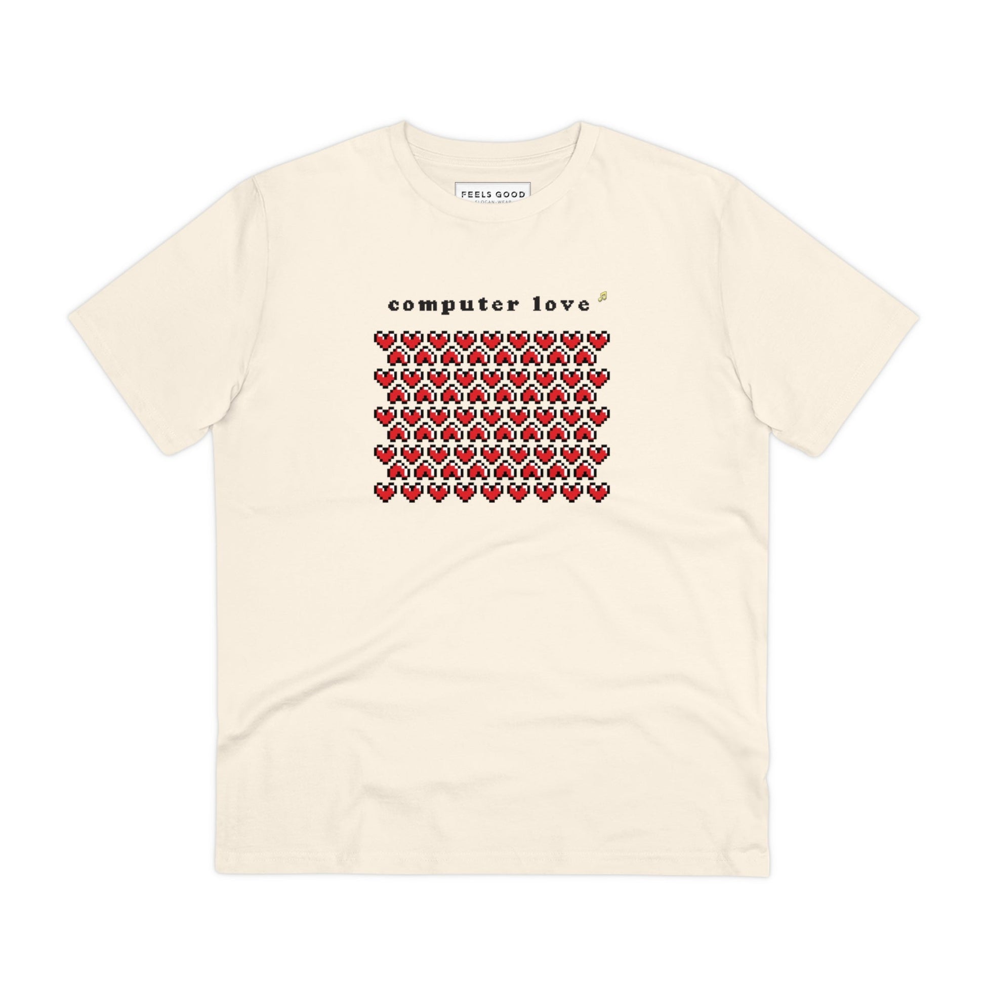 Music t-shirt fans will appreciate the Urban 'Computer Love' Organic Cotton T-shirt.

