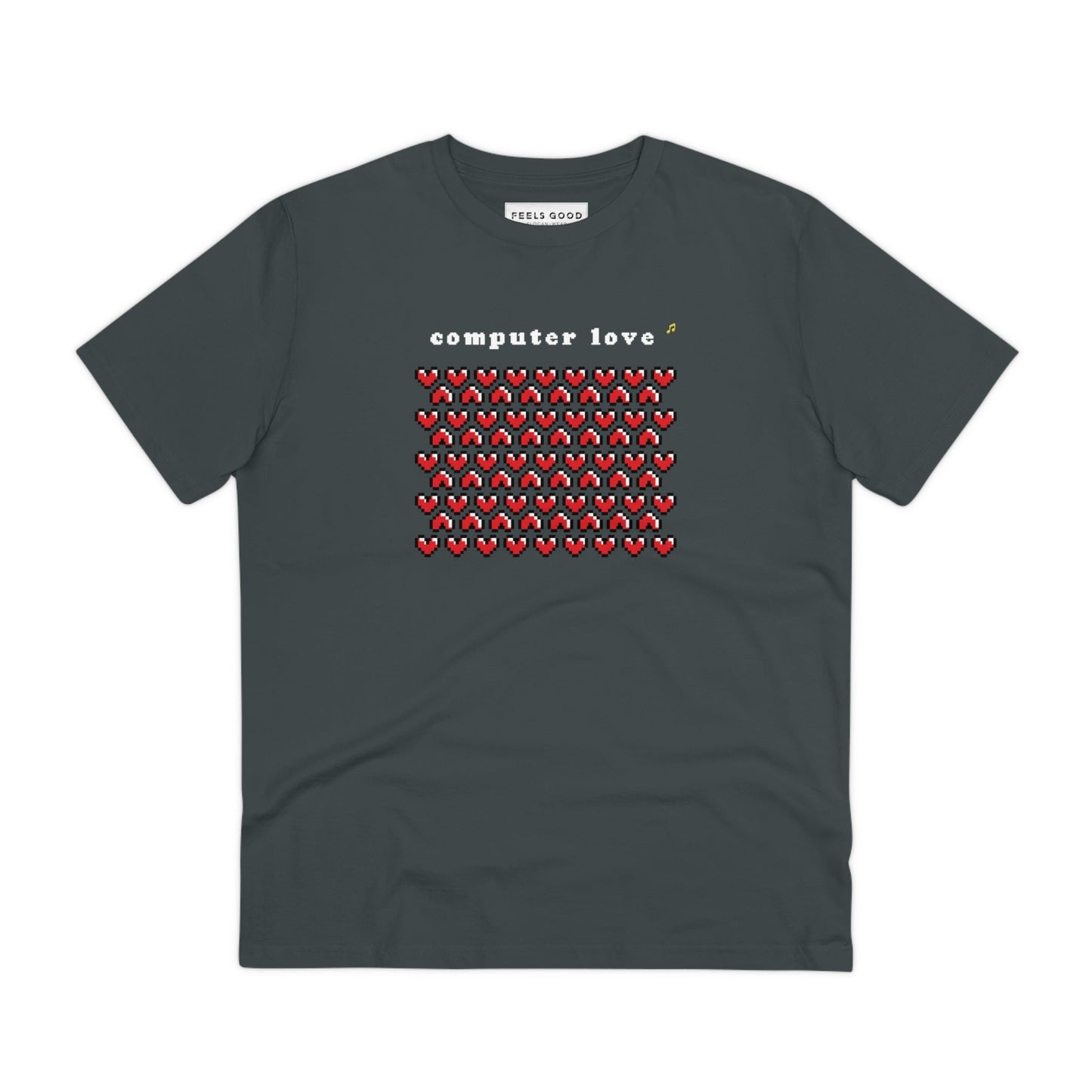 
Urban 'Computer Love' t-shirt, the ultimate band t-shirt for hip hop and music enthusiasts.

