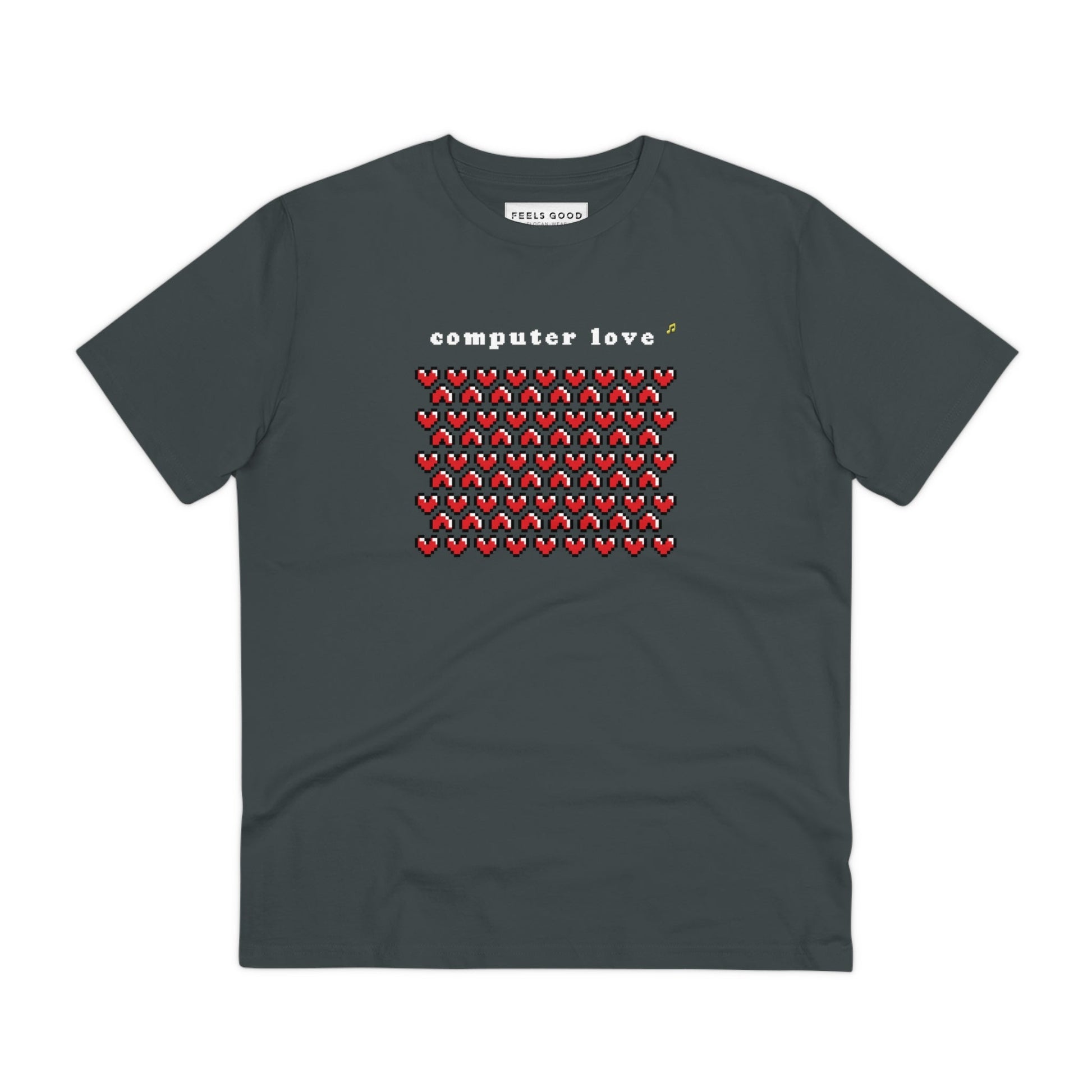 
Urban 'Computer Love' t-shirt, the ultimate band t-shirt for hip hop and music enthusiasts.

