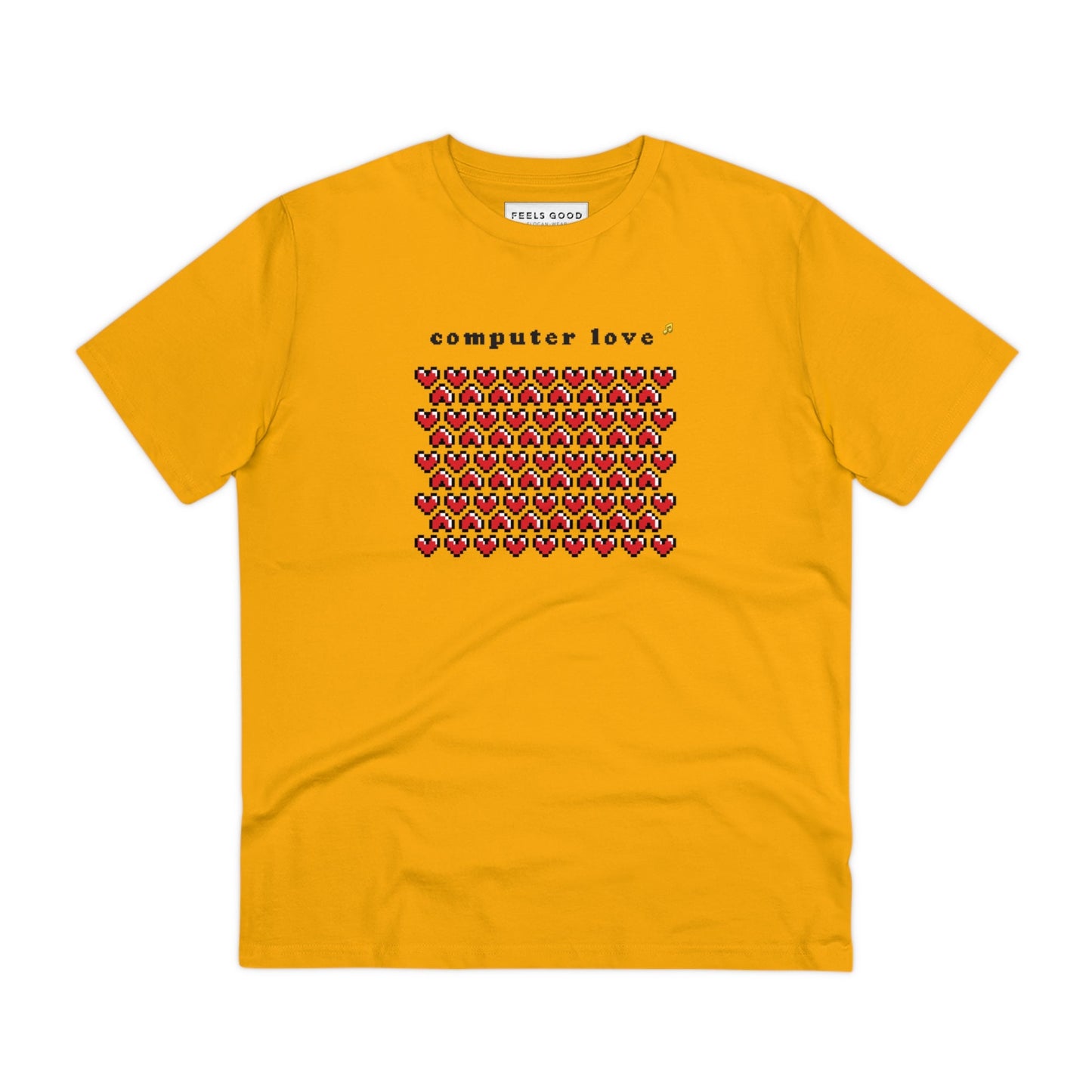 Hip hop t-shirt with a fun music graphic, featuring the Urban 'Computer Love' design.

