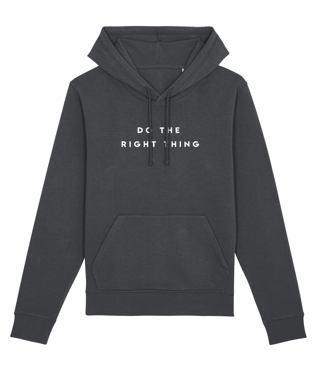 Iconic hoodie streetwear design – Urban 'Do The Right Thing' Organic Cotton Hoodie.