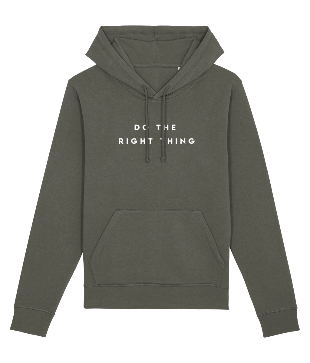 Stylish and comfy graphic hoodies – Urban 'Do The Right Thing' Organic Cotton Hoodie.