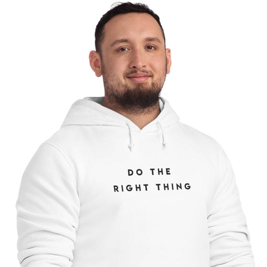 Urban 'Do the Right Thing' Organic Cotton Hoodie – Best mens streetwear hoodie for any look.